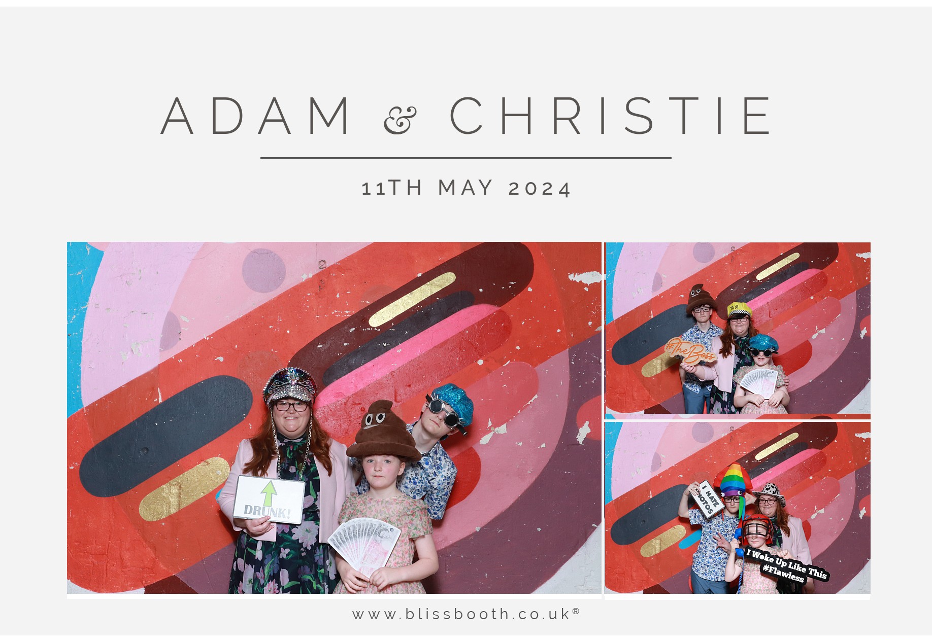 Adam & Christie | View more photos from the event at gallery.blissbooth.co.uk/u/BlissBooth/Adam-Christie
