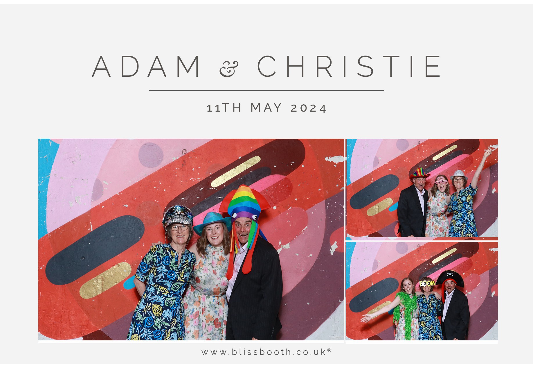 Adam & Christie | View more photos from the event at gallery.blissbooth.co.uk/u/BlissBooth/Adam-Christie
