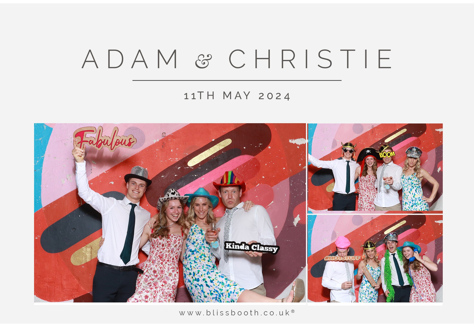 Adam & Christie | View more photos from the event at gallery.blissbooth.co.uk/u/BlissBooth/Adam-Christie