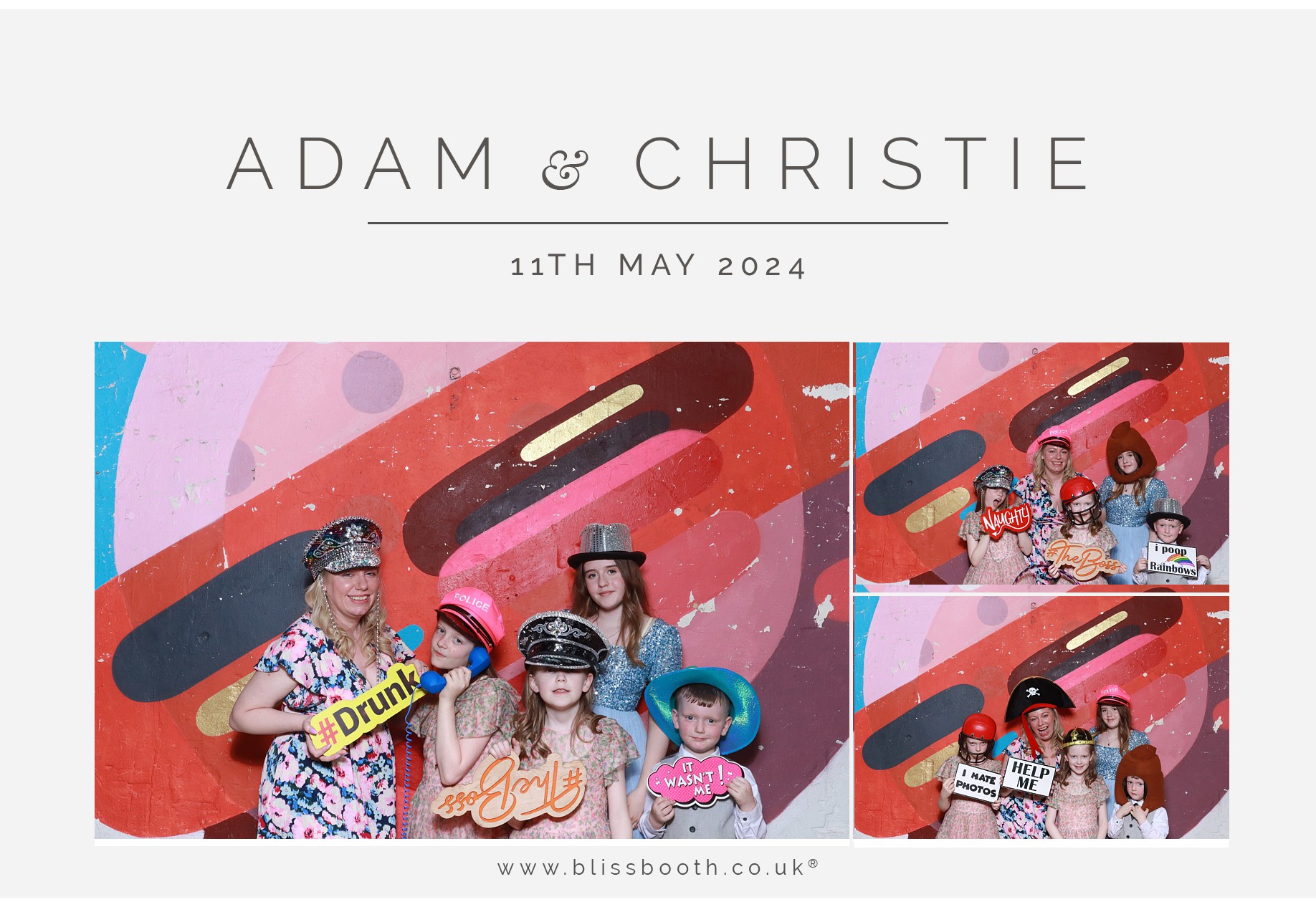 Adam & Christie | View more photos from the event at gallery.blissbooth.co.uk/u/BlissBooth/Adam-Christie