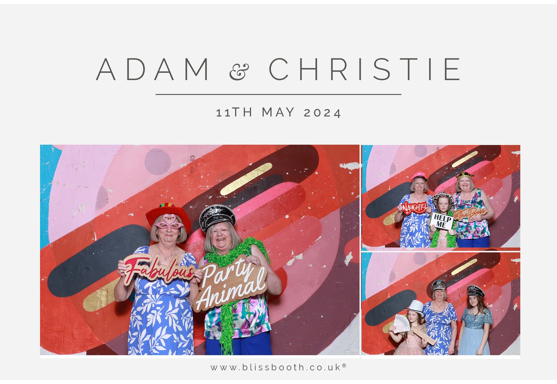 Adam & Christie | View more photos from the event at gallery.blissbooth.co.uk/u/BlissBooth/Adam-Christie