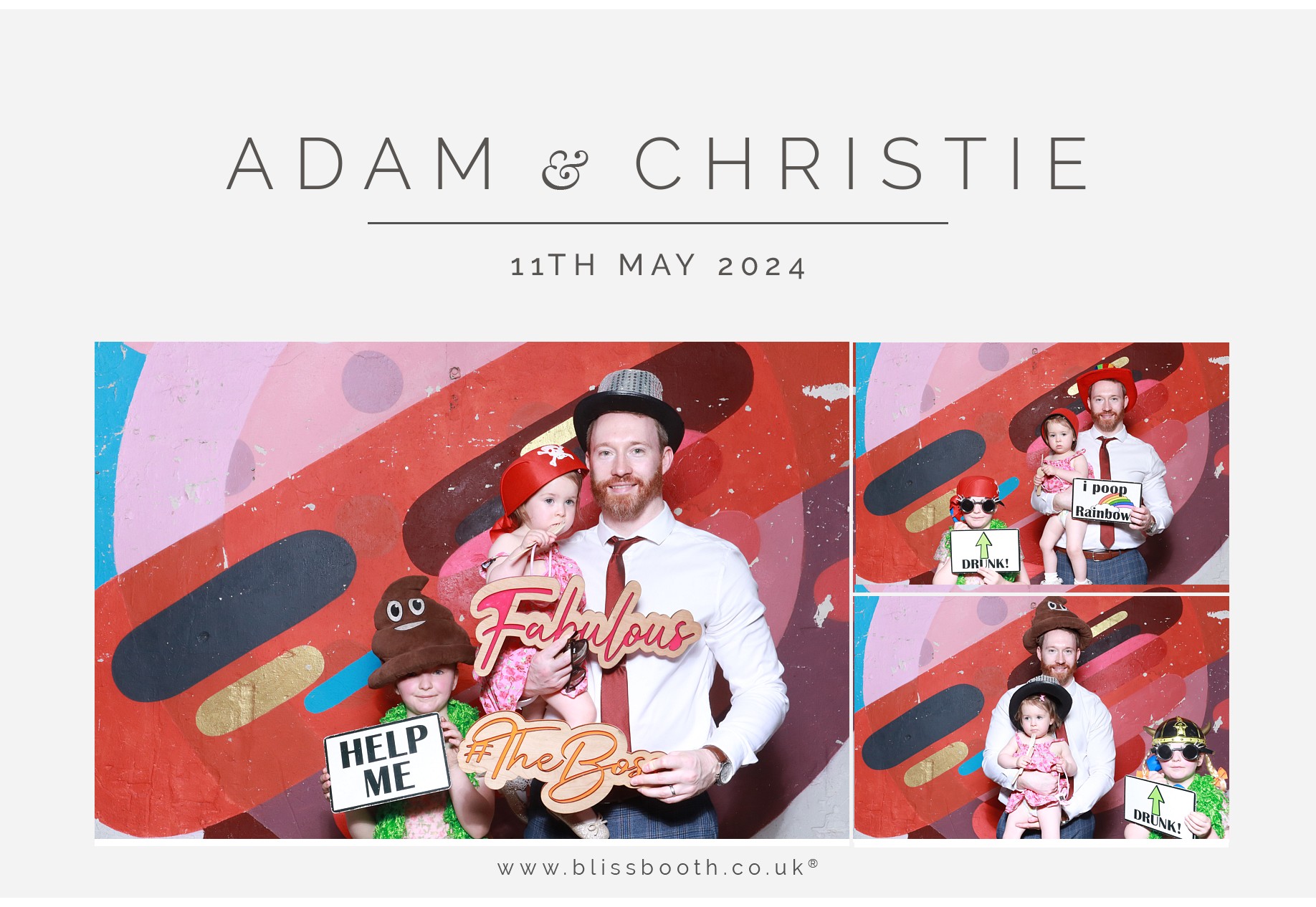 Adam & Christie | View more photos from the event at gallery.blissbooth.co.uk/u/BlissBooth/Adam-Christie