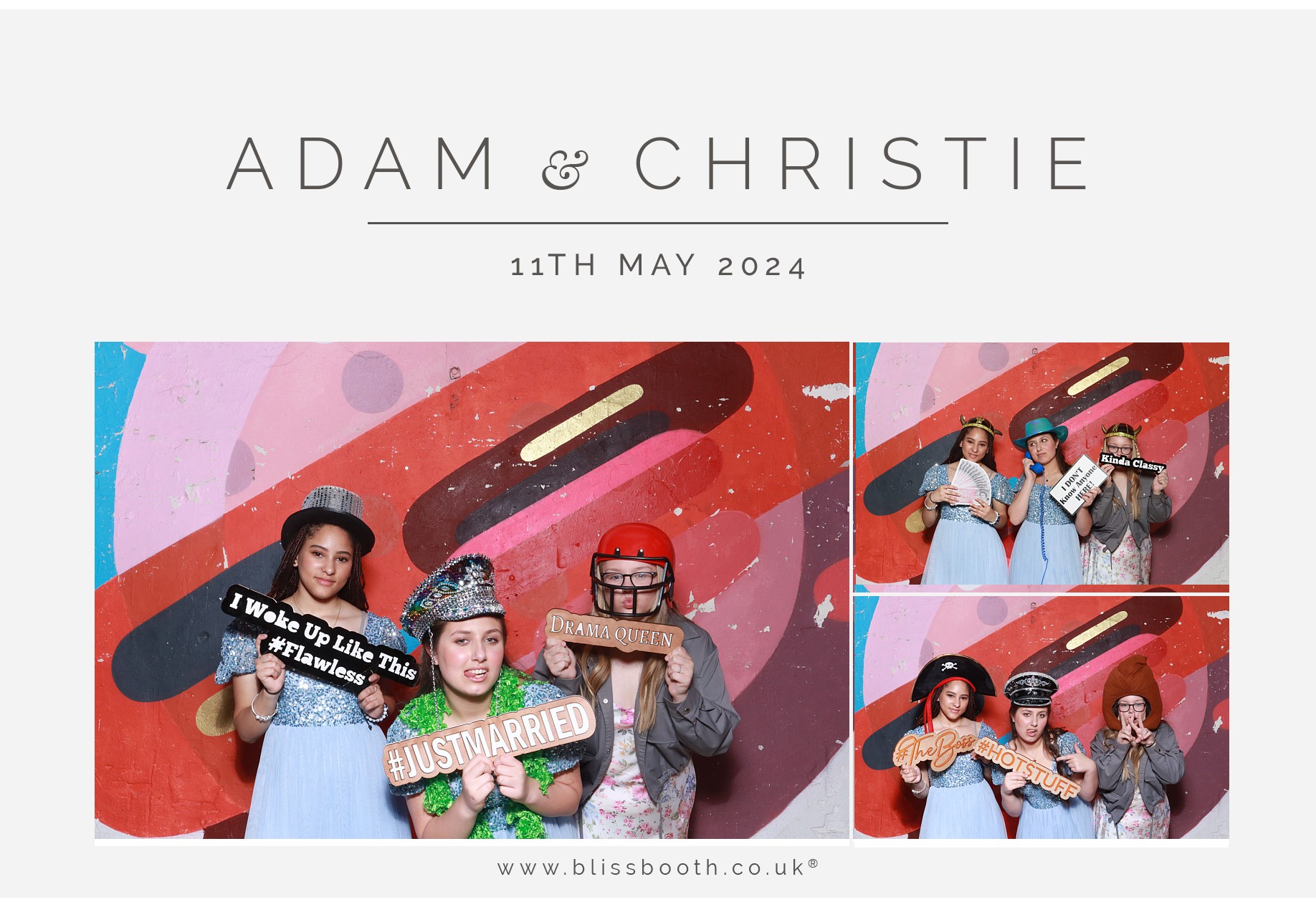 Adam & Christie | View more photos from the event at gallery.blissbooth.co.uk/u/BlissBooth/Adam-Christie