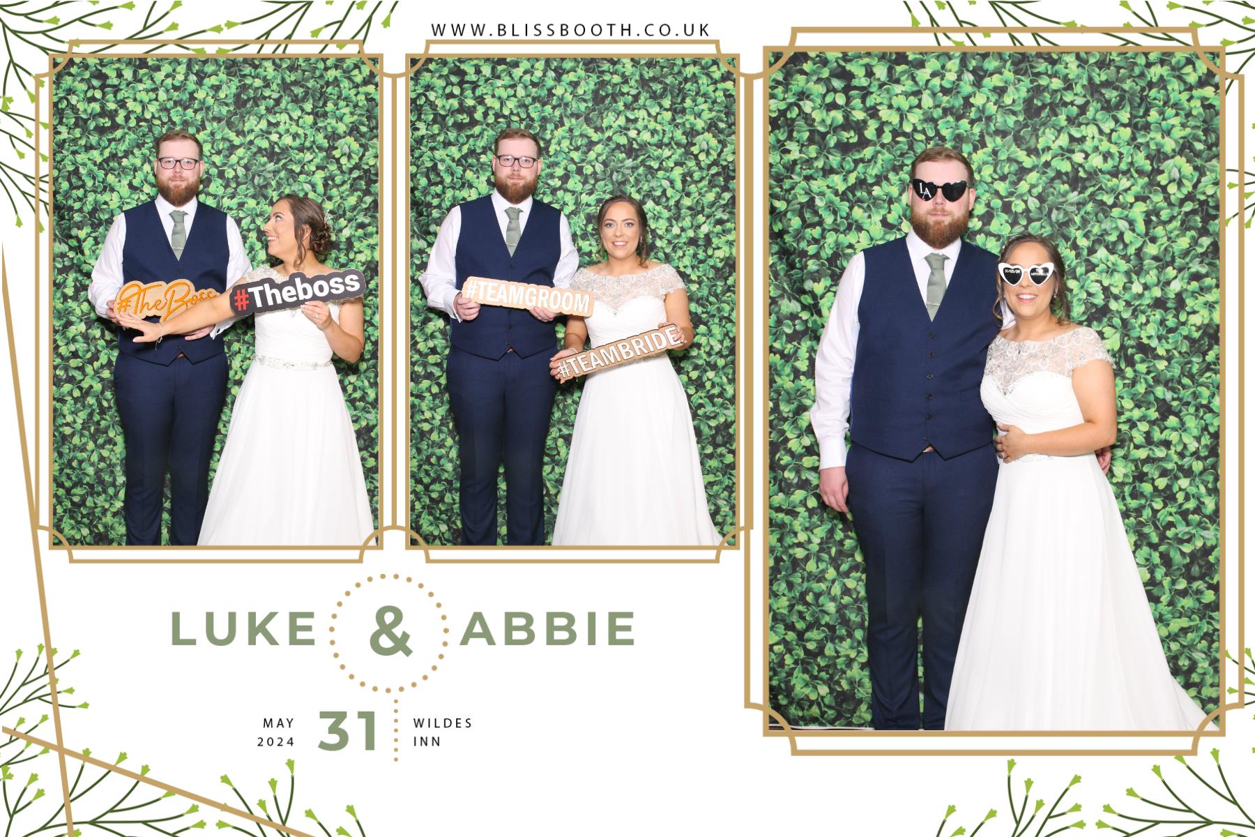 Luke and Abbie | View more photos from the event at gallery.blissbooth.co.uk/u/BlissBooth/Luke-and-Abbie