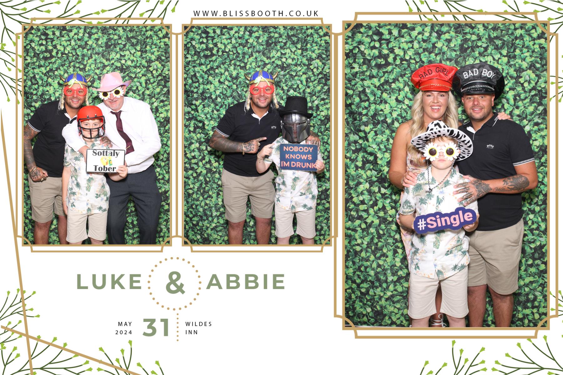 Luke and Abbie | View more photos from the event at gallery.blissbooth.co.uk/u/BlissBooth/Luke-and-Abbie