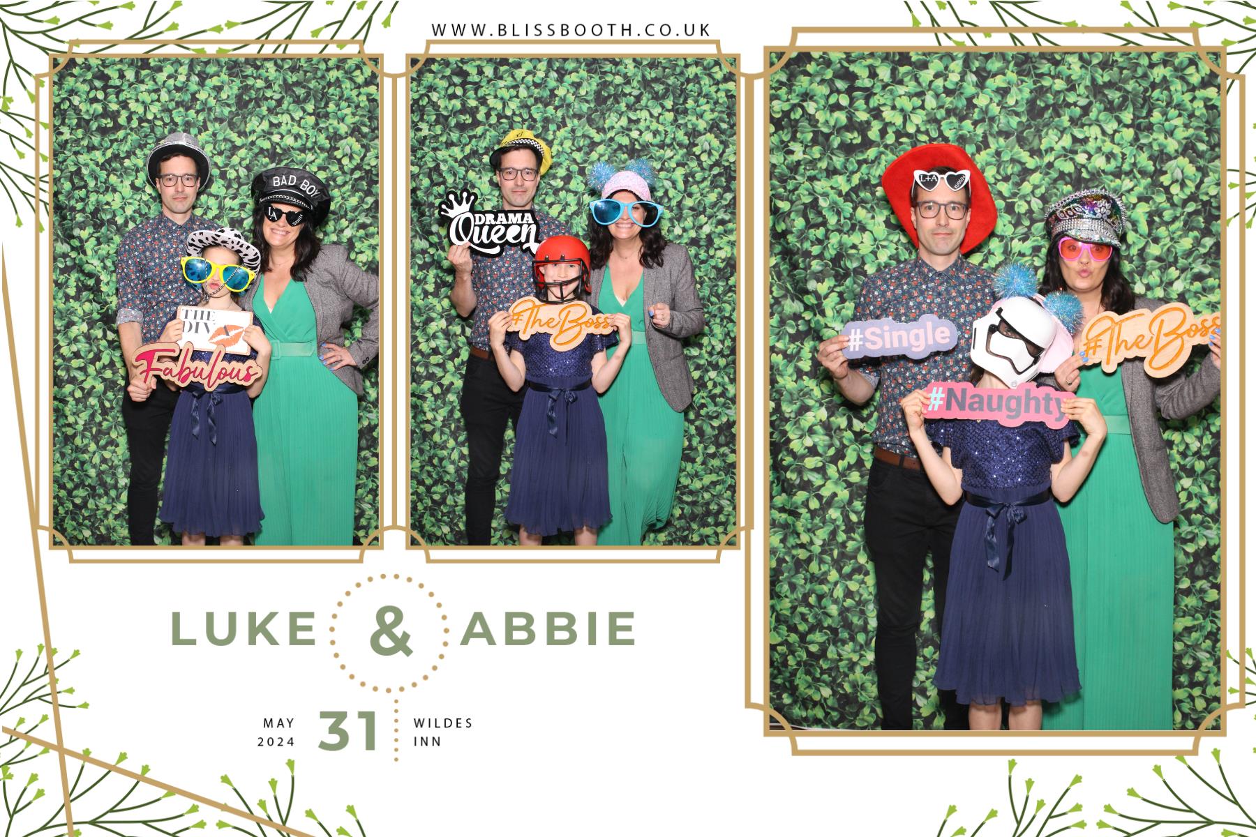 Luke and Abbie | View more photos from the event at gallery.blissbooth.co.uk/u/BlissBooth/Luke-and-Abbie