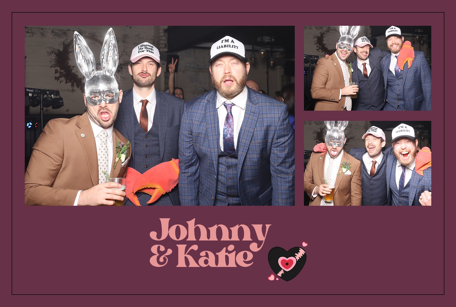 Johnny and Katie | View more photos from the event at gallery.blissbooth.co.uk/u/BlissBooth/Johnny-and-Katie