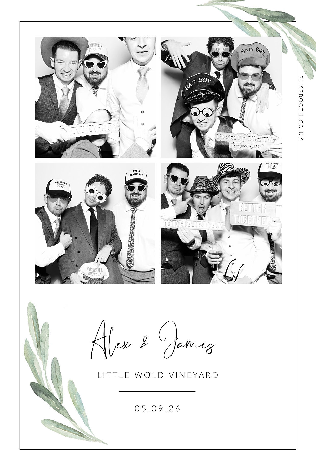 Alex and James | View more photos from the event at gallery.blissbooth.co.uk/u/BlissBooth/Alex-and-James