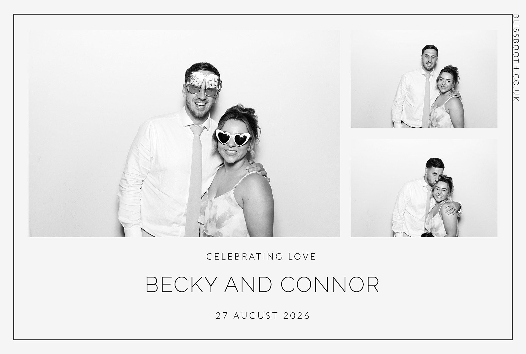 Becky and Connor | View more photos from the event at gallery.blissbooth.co.uk/u/BlissBooth/Becky-and-Connor