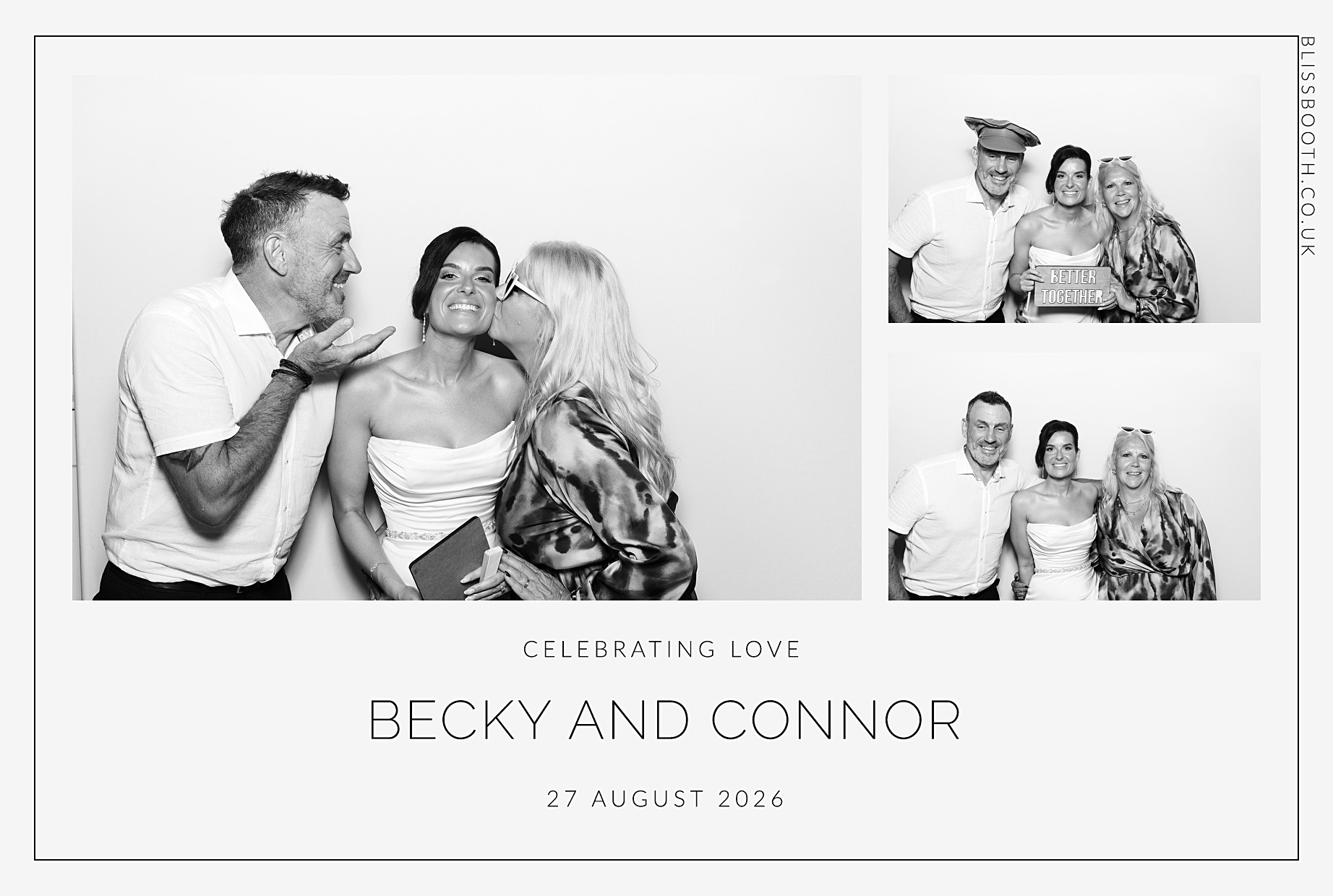 Becky and Connor | View more photos from the event at gallery.blissbooth.co.uk/u/BlissBooth/Becky-and-Connor