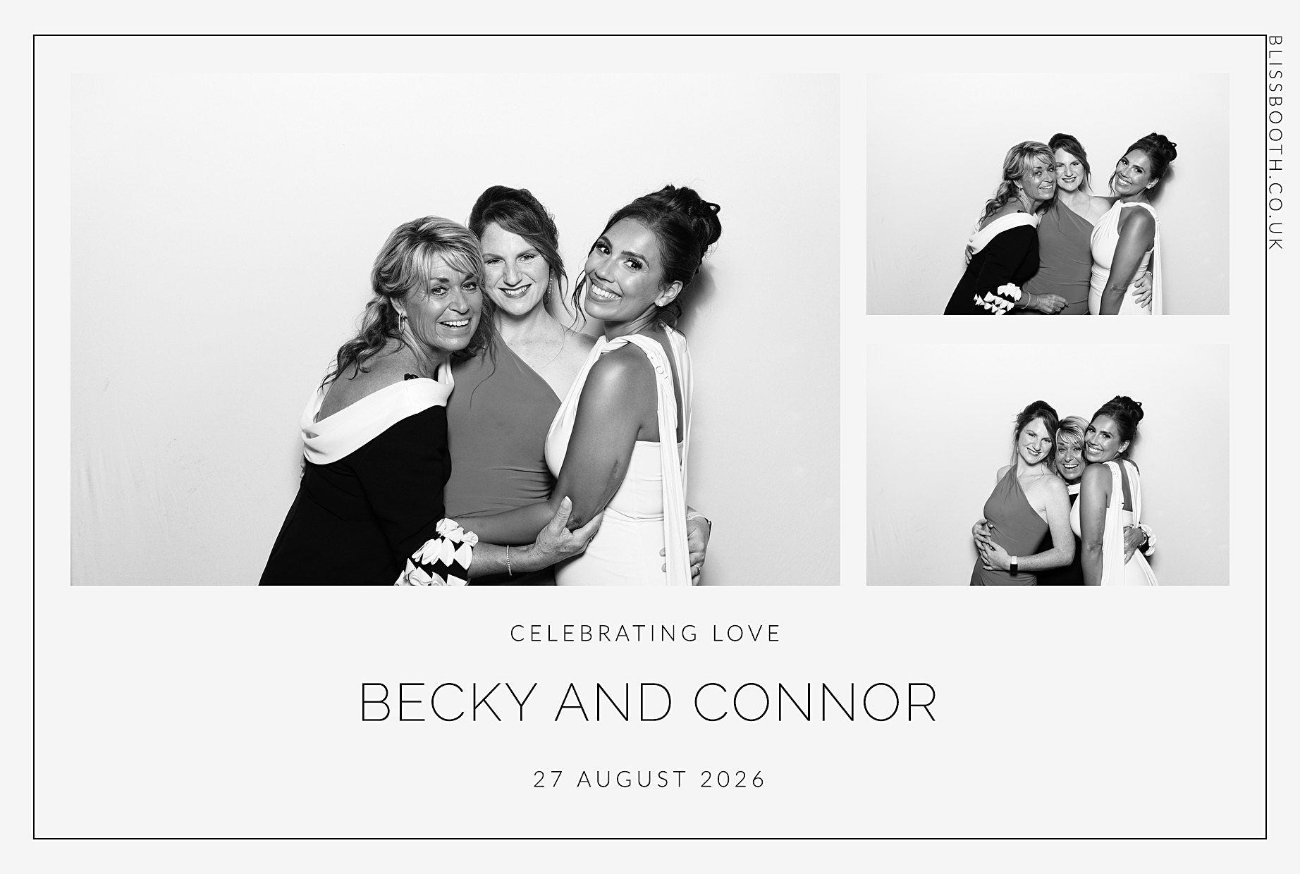 Becky and Connor | View more photos from the event at gallery.blissbooth.co.uk/u/BlissBooth/Becky-and-Connor