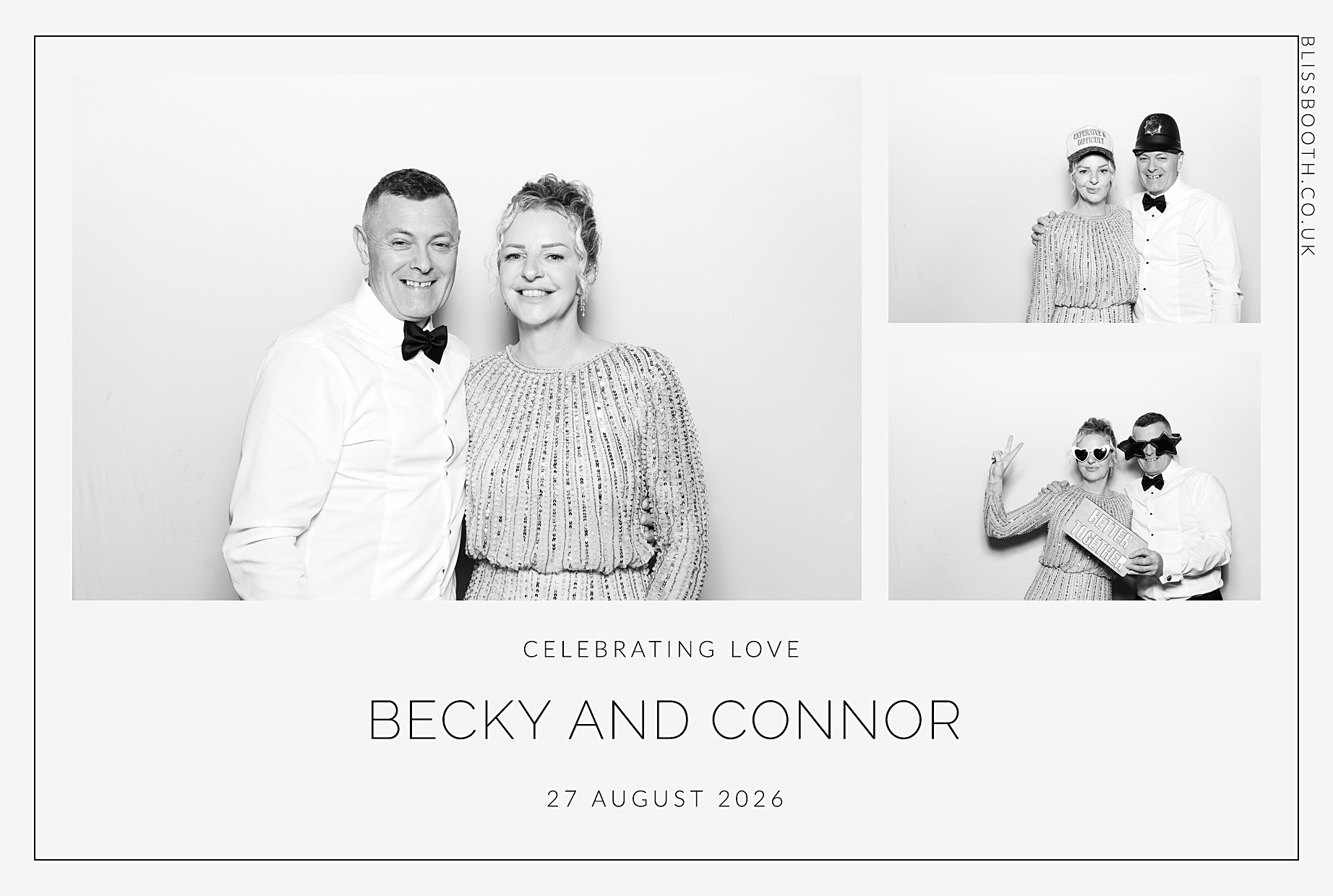Becky and Connor | View more photos from the event at gallery.blissbooth.co.uk/u/BlissBooth/Becky-and-Connor