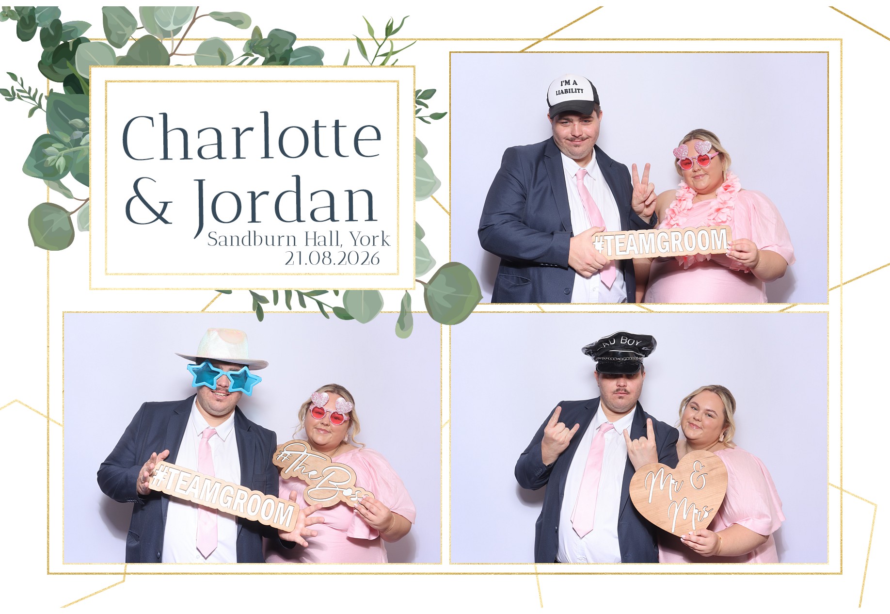 Charlotte and Jordan | View more photos from the event at gallery.blissbooth.co.uk/u/BlissBooth/Charlotte-and-Jordan