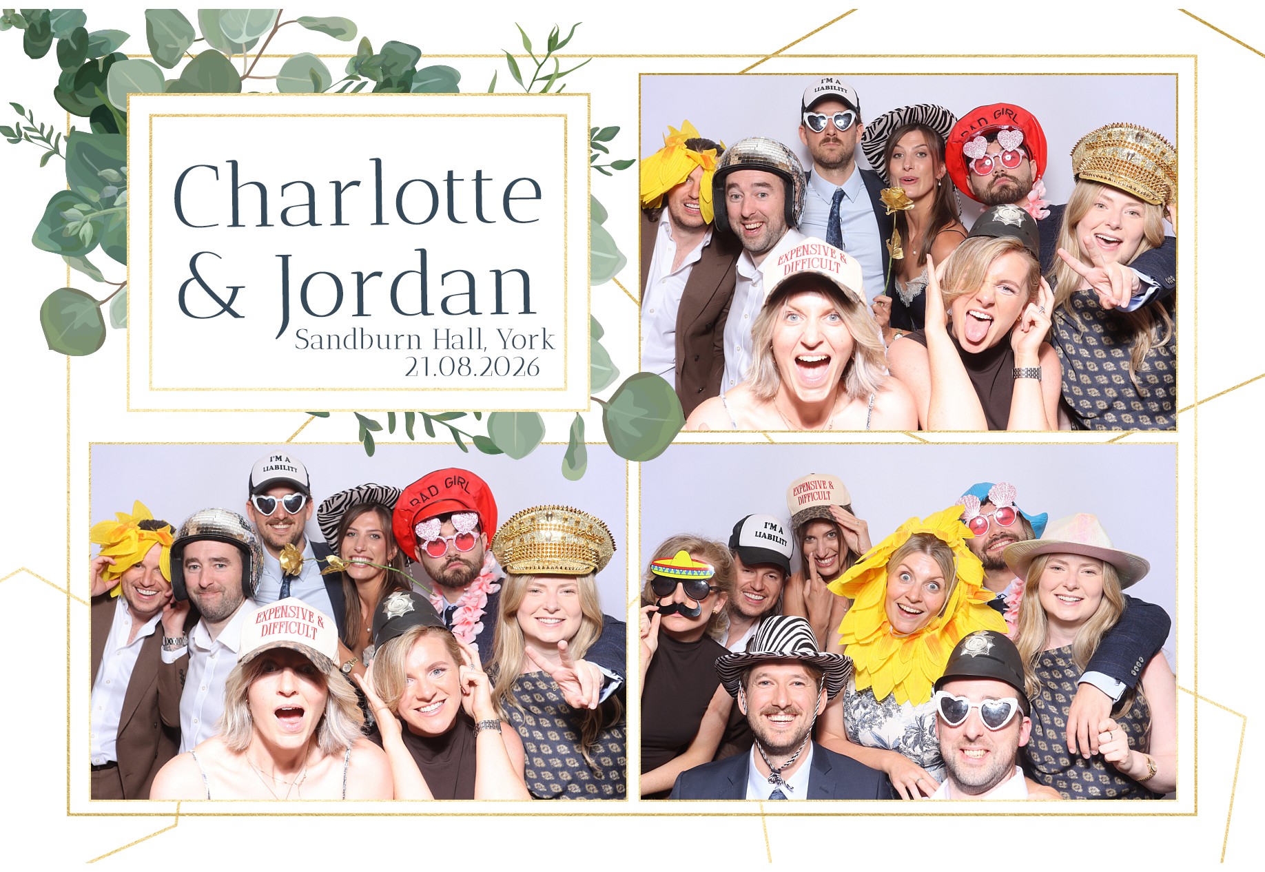 Charlotte and Jordan | View more photos from the event at gallery.blissbooth.co.uk/u/BlissBooth/Charlotte-and-Jordan