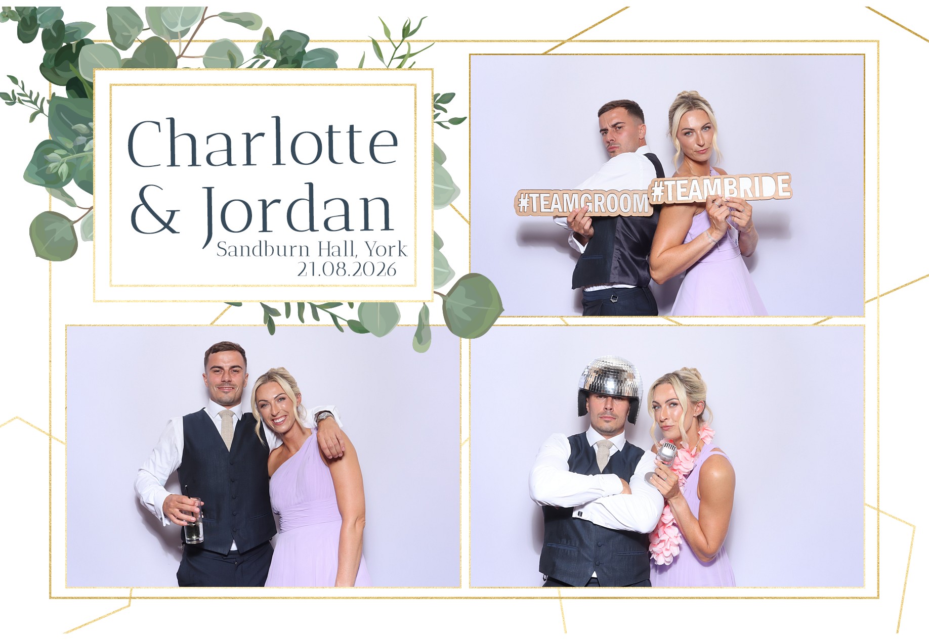 Charlotte and Jordan | View more photos from the event at gallery.blissbooth.co.uk/u/BlissBooth/Charlotte-and-Jordan