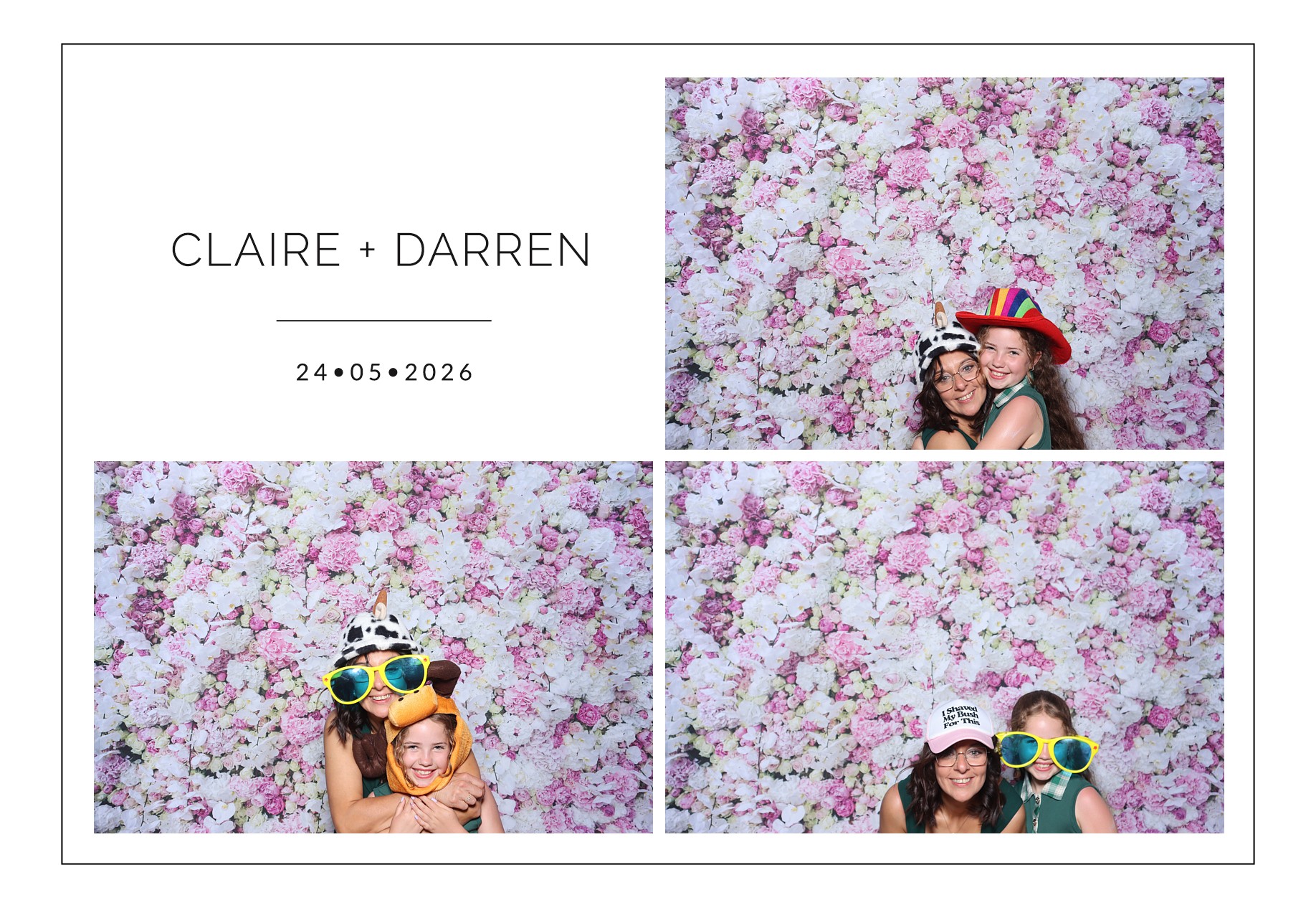 Claire and Darren | View more photos from the event at gallery.blissbooth.co.uk/u/BlissBooth/Claire-and-Darren