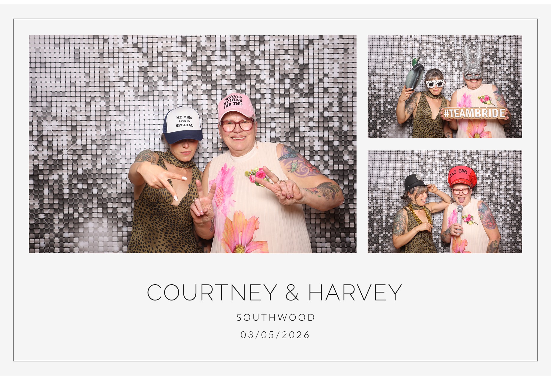 Courtney and Harvey | View more photos from the event at gallery.blissbooth.co.uk/u/BlissBooth/Courtney-and-Harvey