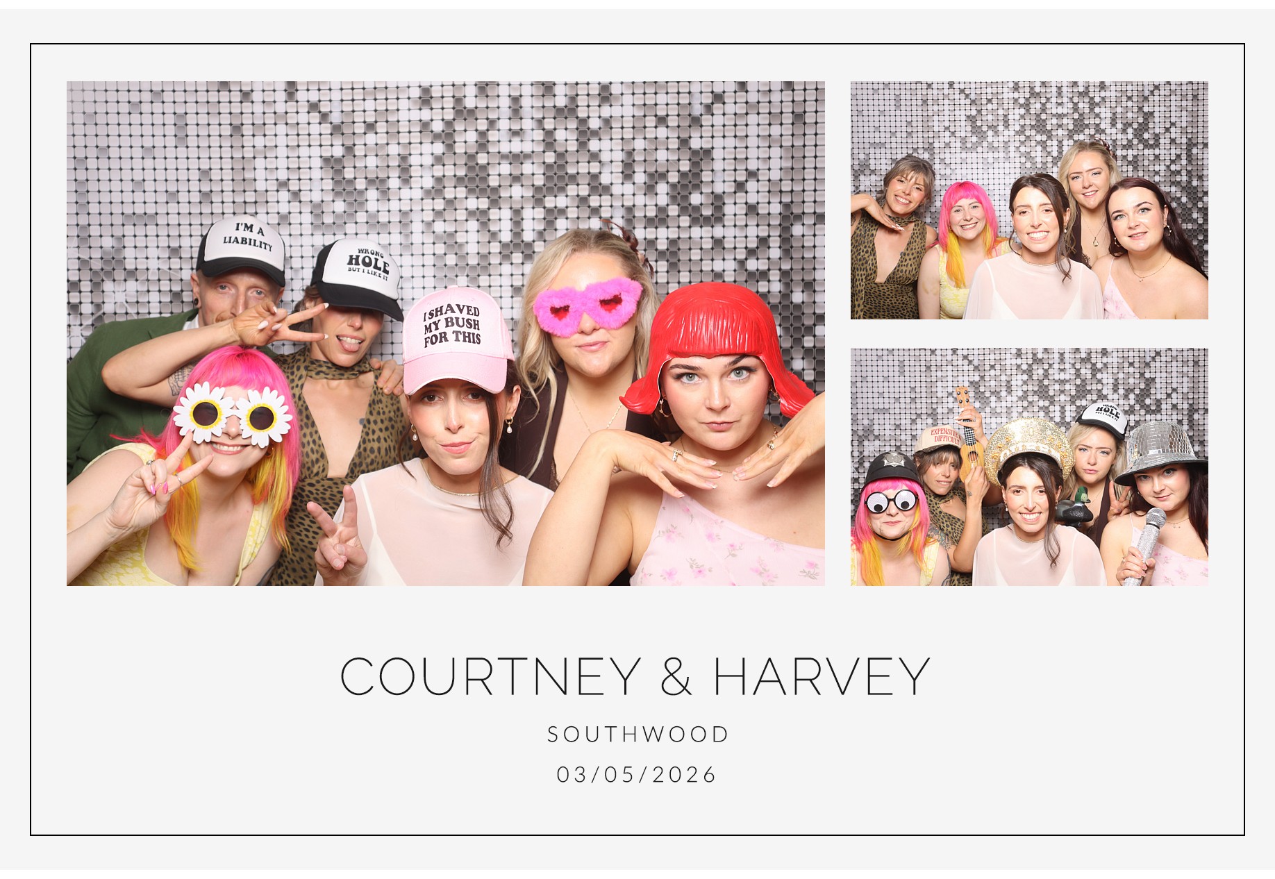 Courtney and Harvey | View more photos from the event at gallery.blissbooth.co.uk/u/BlissBooth/Courtney-and-Harvey