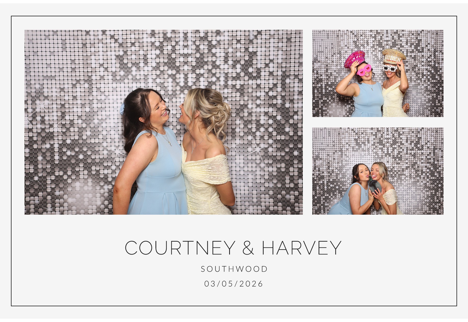 Courtney and Harvey | View more photos from the event at gallery.blissbooth.co.uk/u/BlissBooth/Courtney-and-Harvey