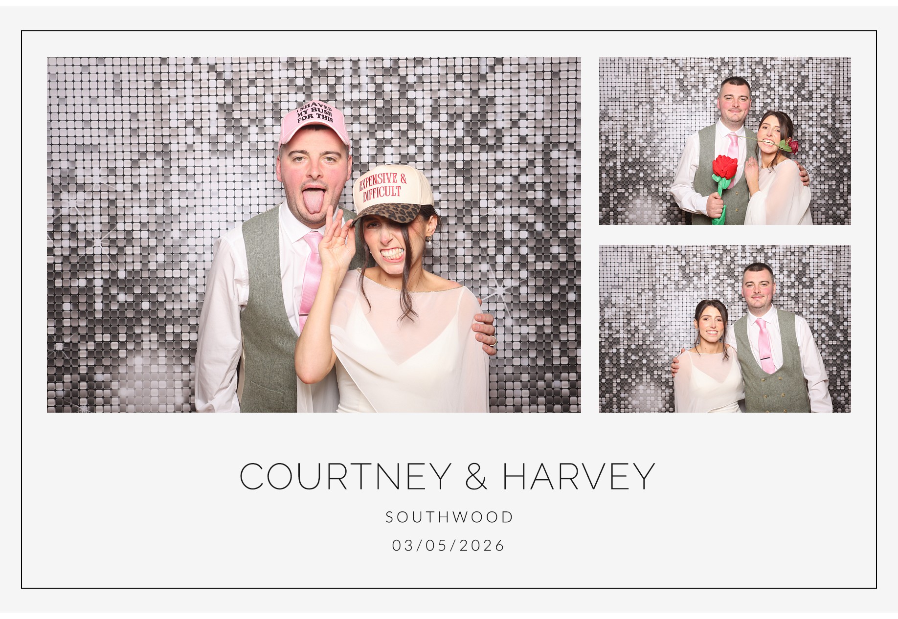 Courtney and Harvey | View more photos from the event at gallery.blissbooth.co.uk/u/BlissBooth/Courtney-and-Harvey