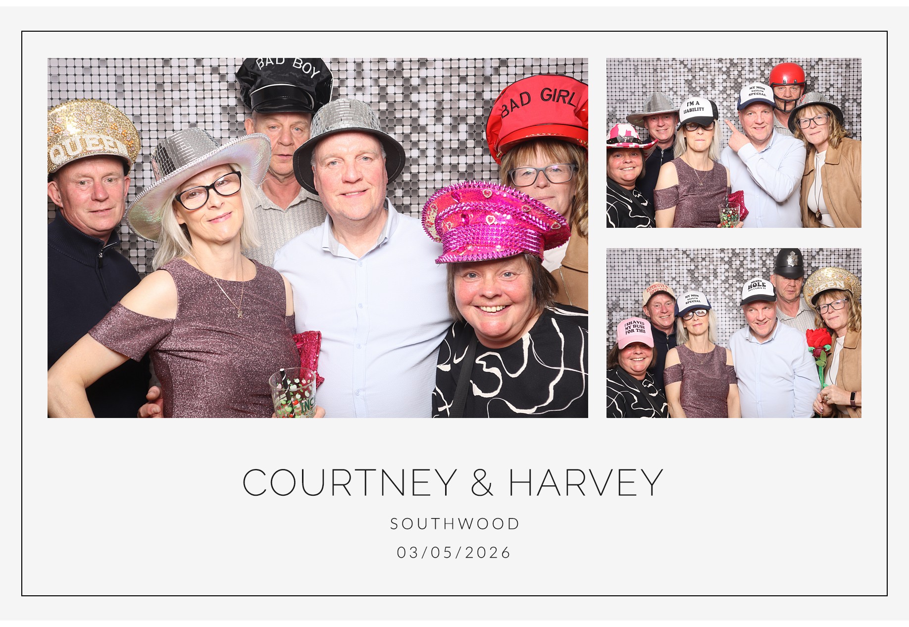 Courtney and Harvey | View more photos from the event at gallery.blissbooth.co.uk/u/BlissBooth/Courtney-and-Harvey