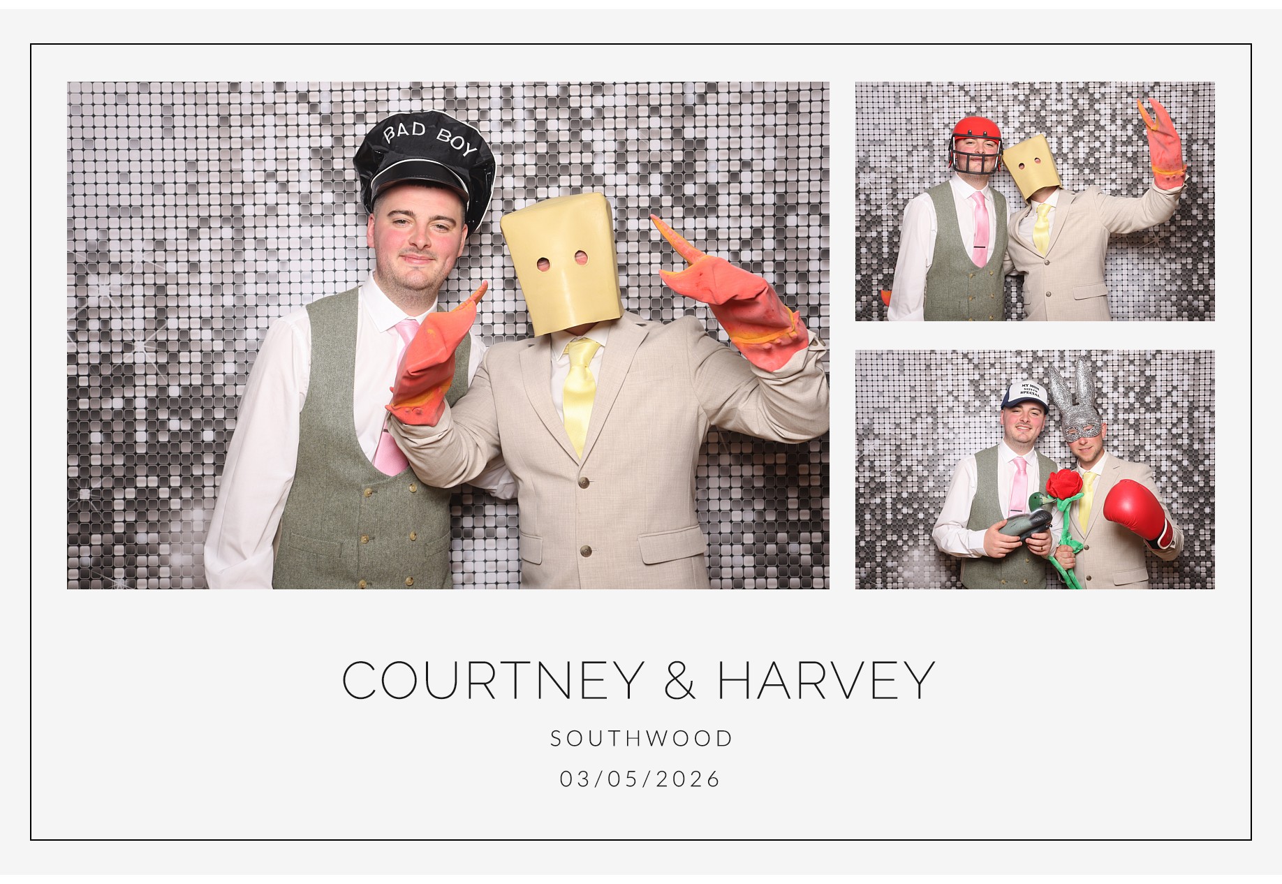Courtney and Harvey | View more photos from the event at gallery.blissbooth.co.uk/u/BlissBooth/Courtney-and-Harvey