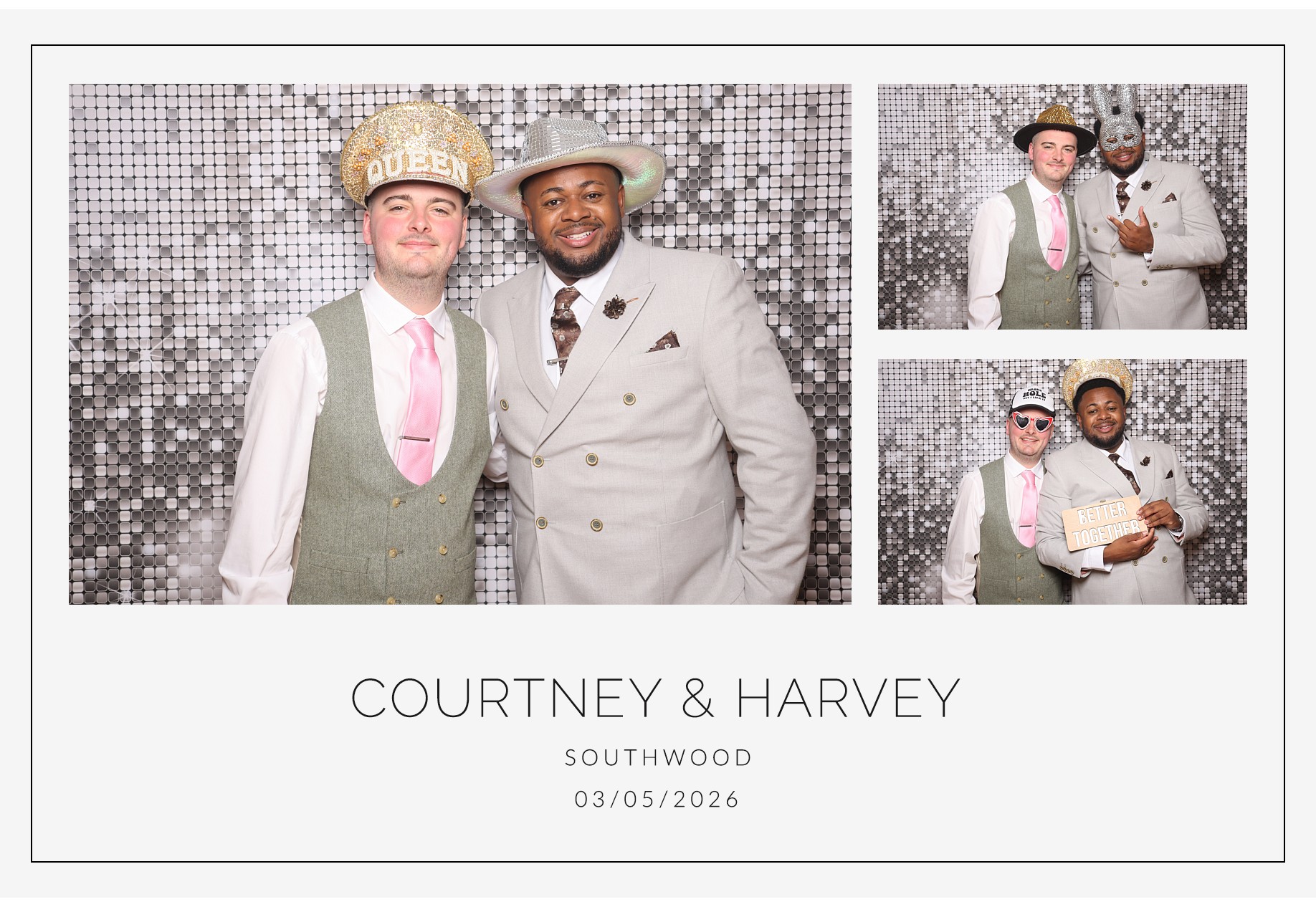 Courtney and Harvey | View more photos from the event at gallery.blissbooth.co.uk/u/BlissBooth/Courtney-and-Harvey