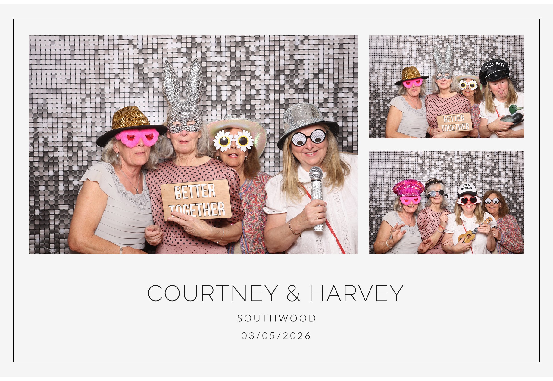 Courtney and Harvey | View more photos from the event at gallery.blissbooth.co.uk/u/BlissBooth/Courtney-and-Harvey