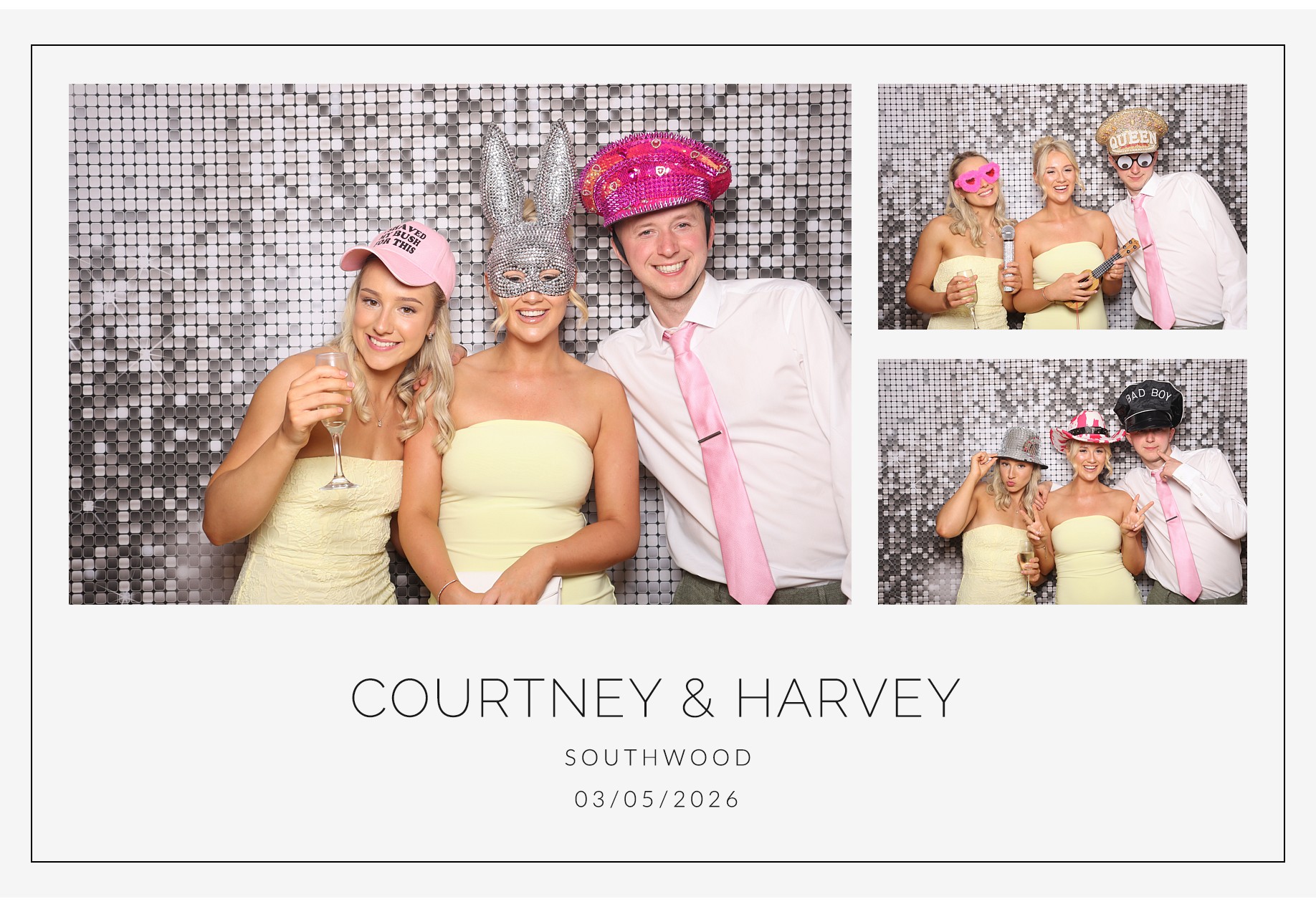 Courtney and Harvey | View more photos from the event at gallery.blissbooth.co.uk/u/BlissBooth/Courtney-and-Harvey
