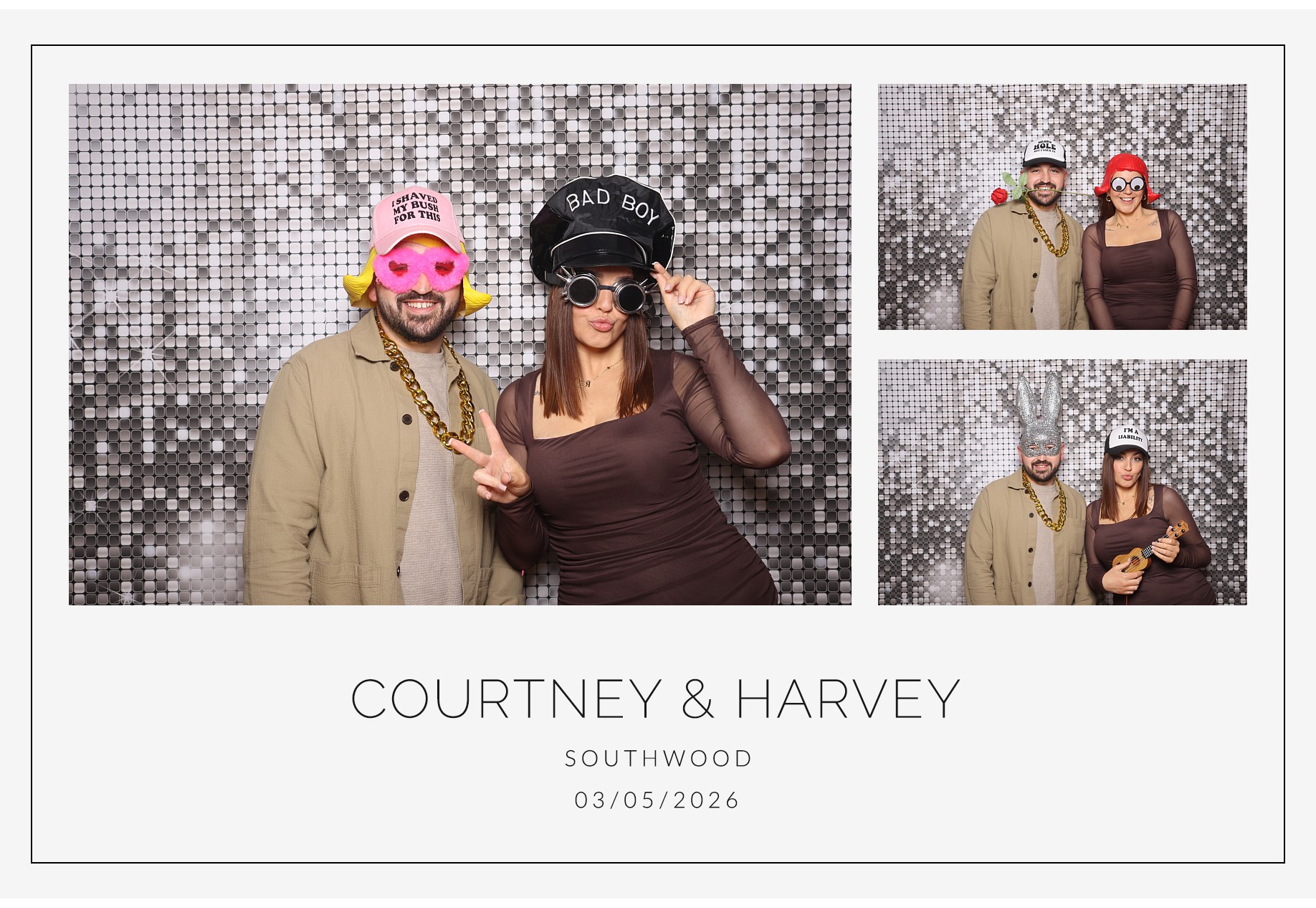 Courtney and Harvey | View more photos from the event at gallery.blissbooth.co.uk/u/BlissBooth/Courtney-and-Harvey