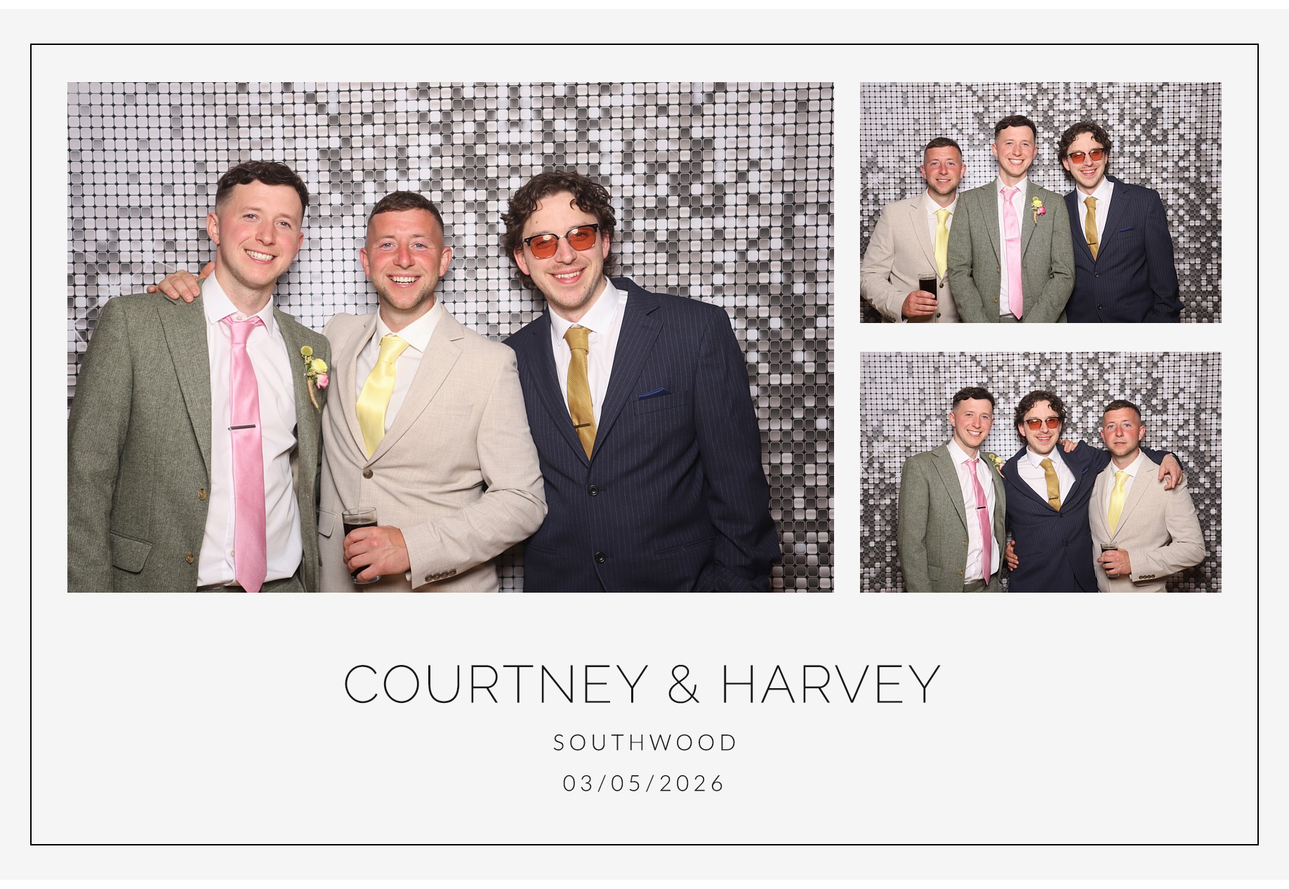 Courtney and Harvey | View more photos from the event at gallery.blissbooth.co.uk/u/BlissBooth/Courtney-and-Harvey