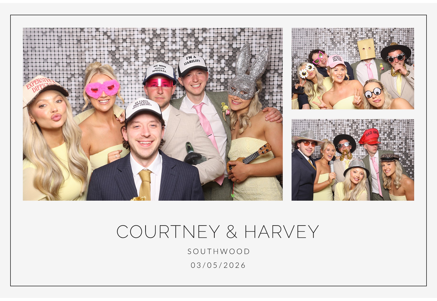 Courtney and Harvey | View more photos from the event at gallery.blissbooth.co.uk/u/BlissBooth/Courtney-and-Harvey