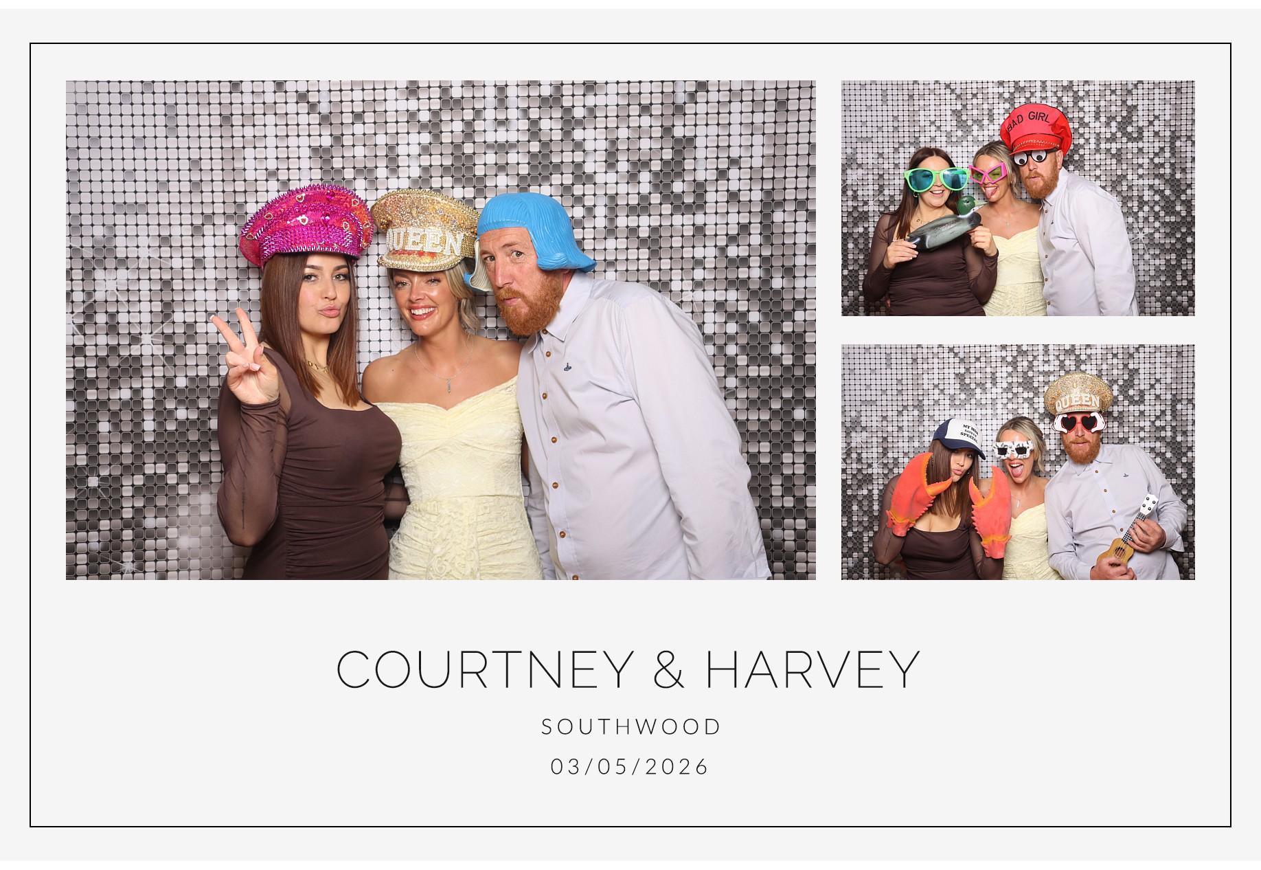 Courtney and Harvey | View more photos from the event at gallery.blissbooth.co.uk/u/BlissBooth/Courtney-and-Harvey