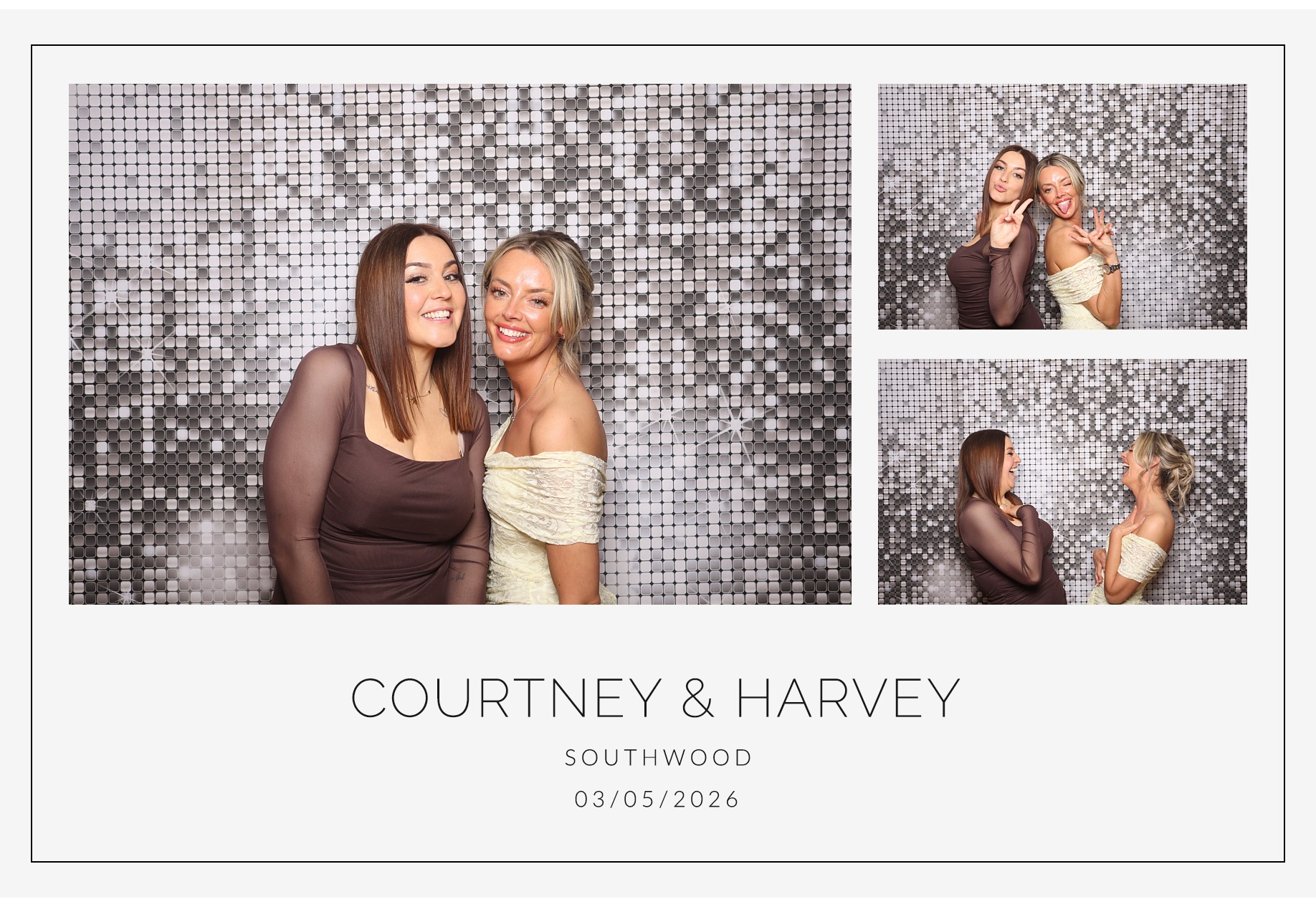 Courtney and Harvey | View more photos from the event at gallery.blissbooth.co.uk/u/BlissBooth/Courtney-and-Harvey
