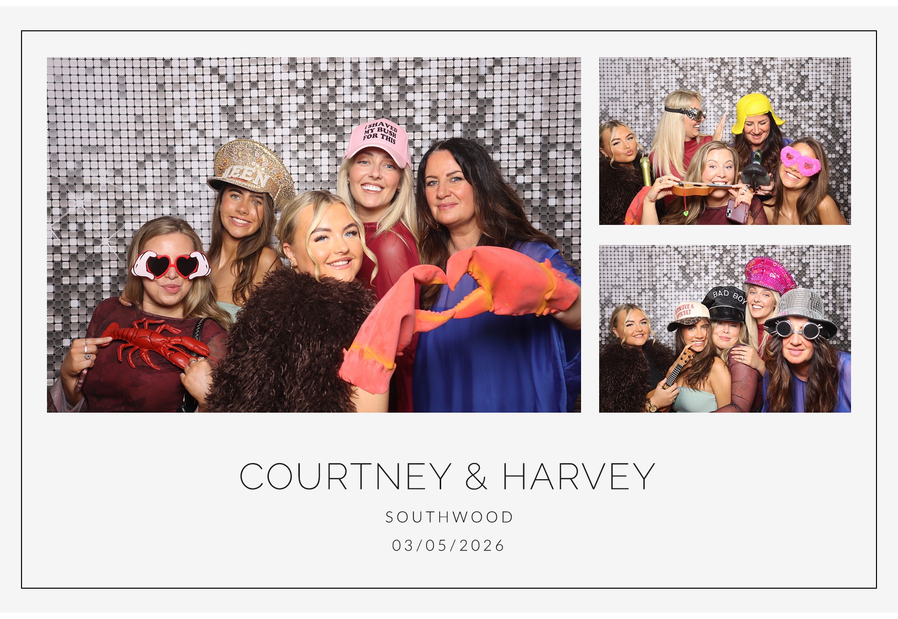 Courtney and Harvey | View more photos from the event at gallery.blissbooth.co.uk/u/BlissBooth/Courtney-and-Harvey