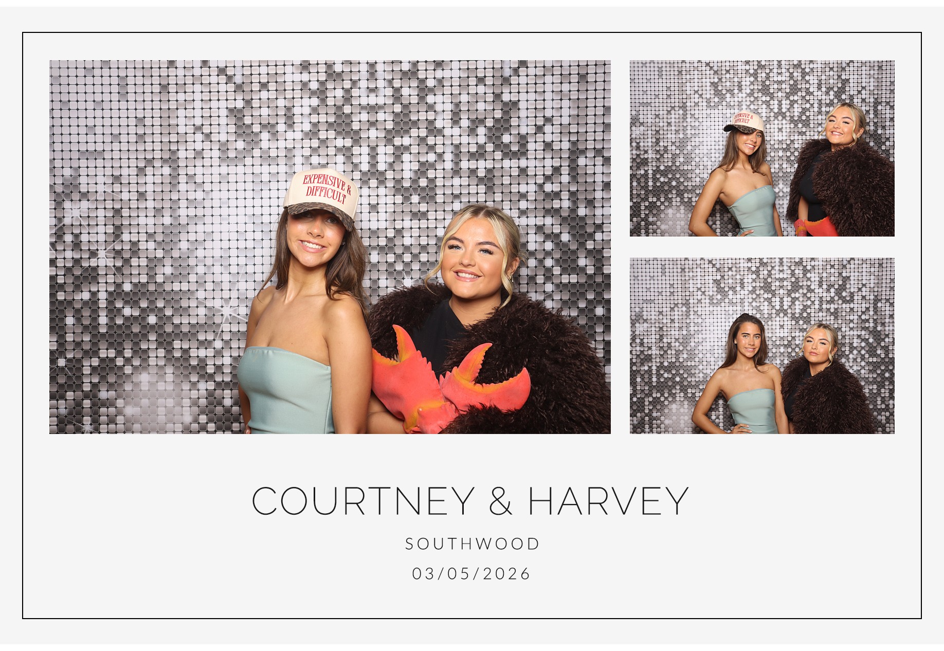 Courtney and Harvey | View more photos from the event at gallery.blissbooth.co.uk/u/BlissBooth/Courtney-and-Harvey