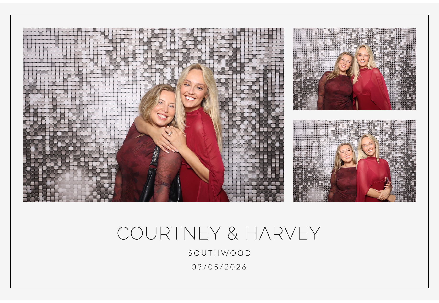 Courtney and Harvey | View more photos from the event at gallery.blissbooth.co.uk/u/BlissBooth/Courtney-and-Harvey