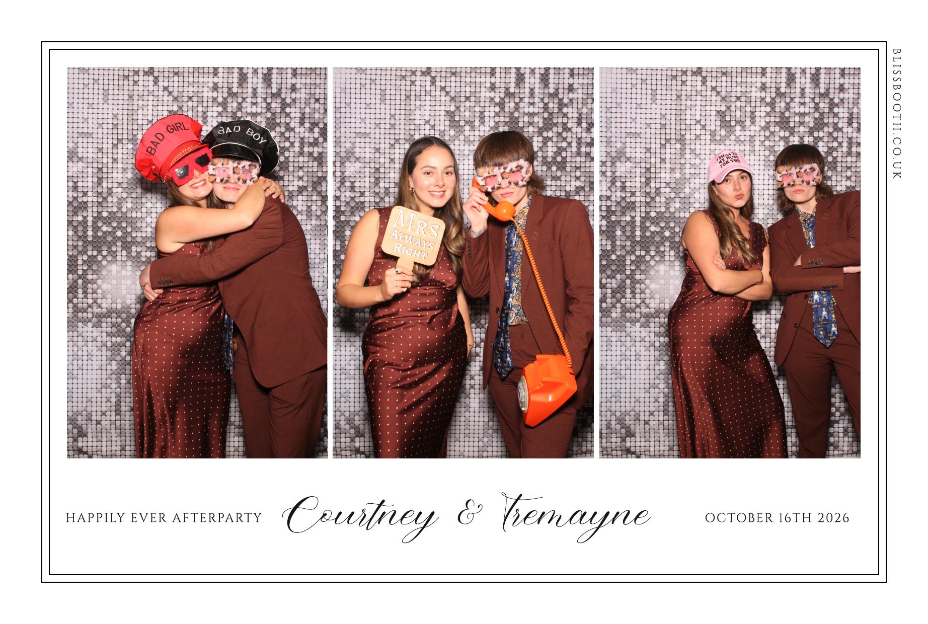 Courtney and Treymane | View more photos from the event at gallery.blissbooth.co.uk/u/BlissBooth/Courtney-and-Treymane