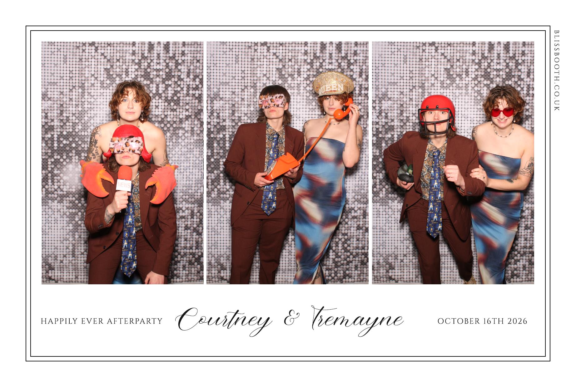 Courtney and Treymane | View more photos from the event at gallery.blissbooth.co.uk/u/BlissBooth/Courtney-and-Treymane