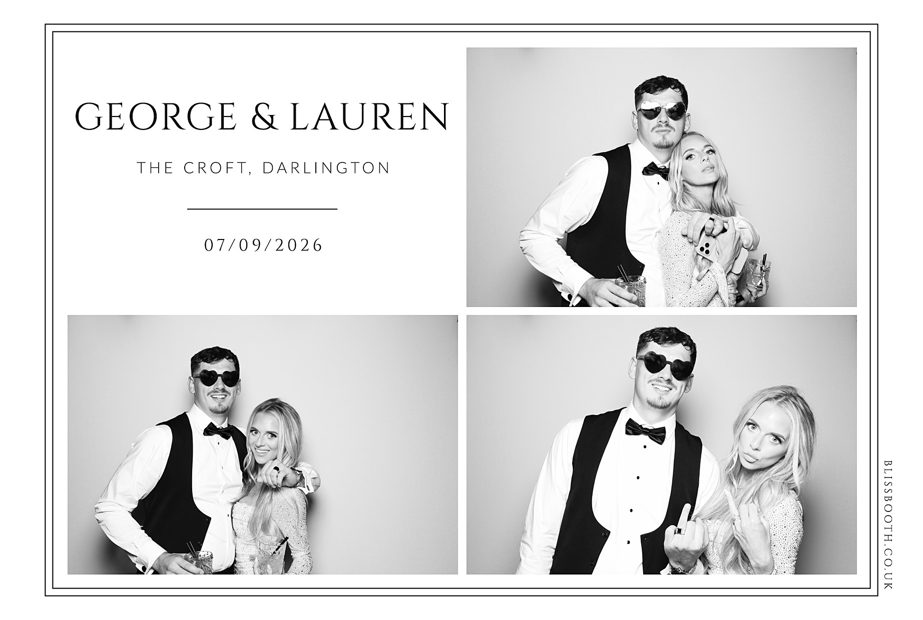 George and Lauren | View more photos from the event at gallery.blissbooth.co.uk/u/BlissBooth/George-and-Lauren