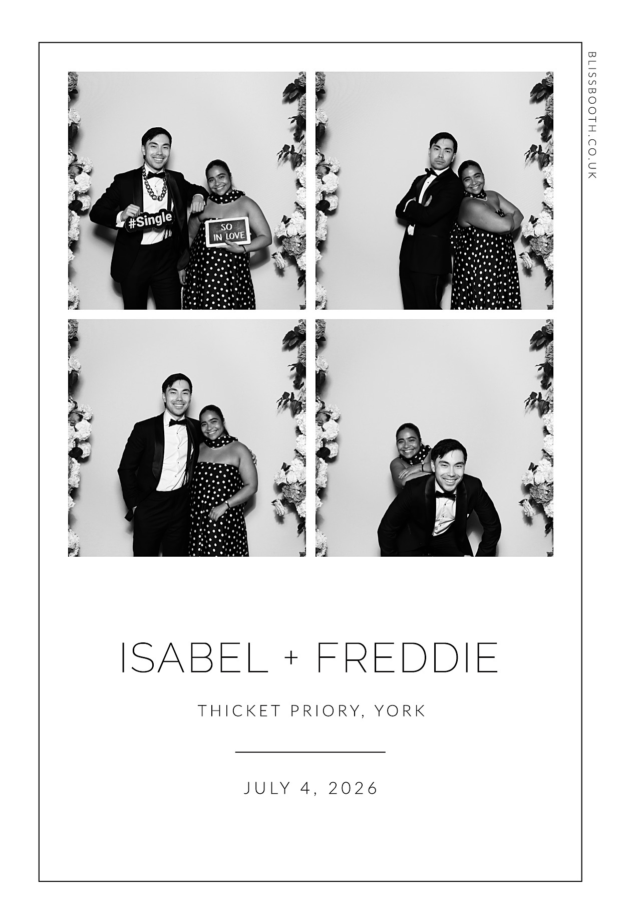 Isabel and Freddie | View more photos from the event at gallery.blissbooth.co.uk/u/BlissBooth/Isabel-and-Freddie