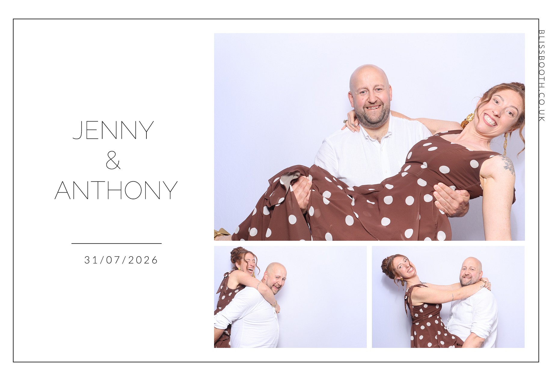 Jenny and Anthony | View more photos from the event at gallery.blissbooth.co.uk/u/BlissBooth/Jenny-and-Anthony
