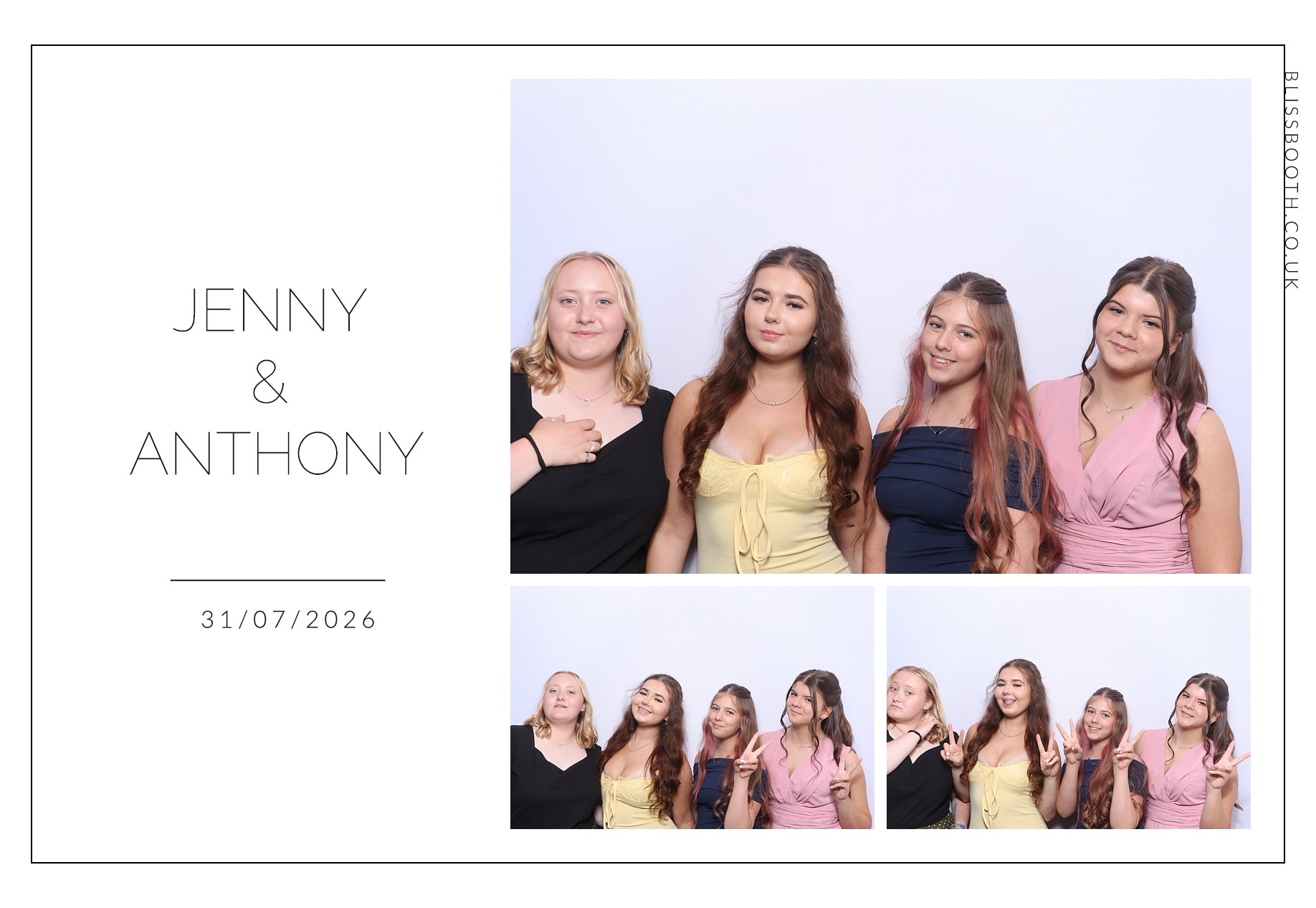 Jenny and Anthony | View more photos from the event at gallery.blissbooth.co.uk/u/BlissBooth/Jenny-and-Anthony