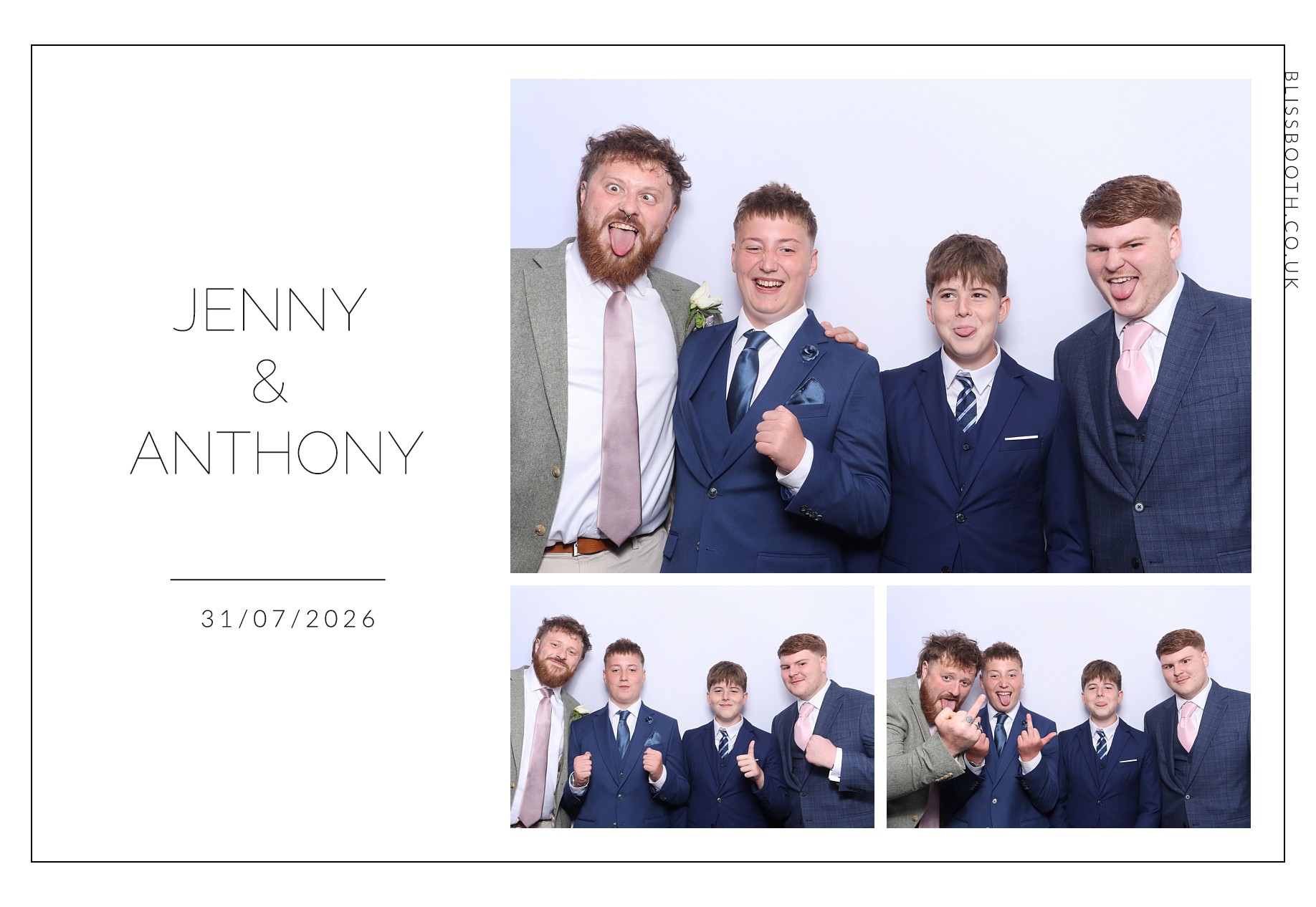 Jenny and Anthony | View more photos from the event at gallery.blissbooth.co.uk/u/BlissBooth/Jenny-and-Anthony