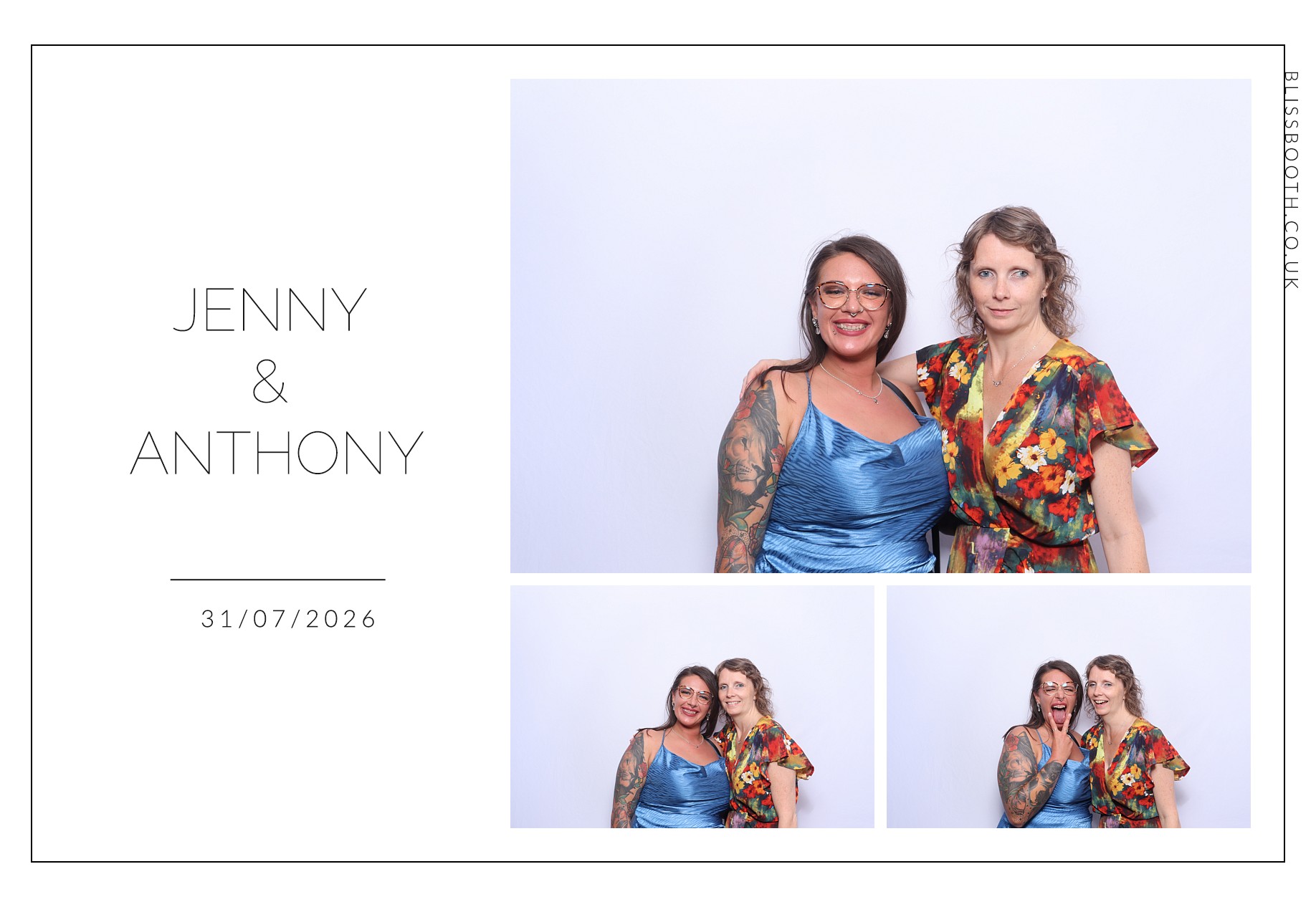 Jenny and Anthony | View more photos from the event at gallery.blissbooth.co.uk/u/BlissBooth/Jenny-and-Anthony