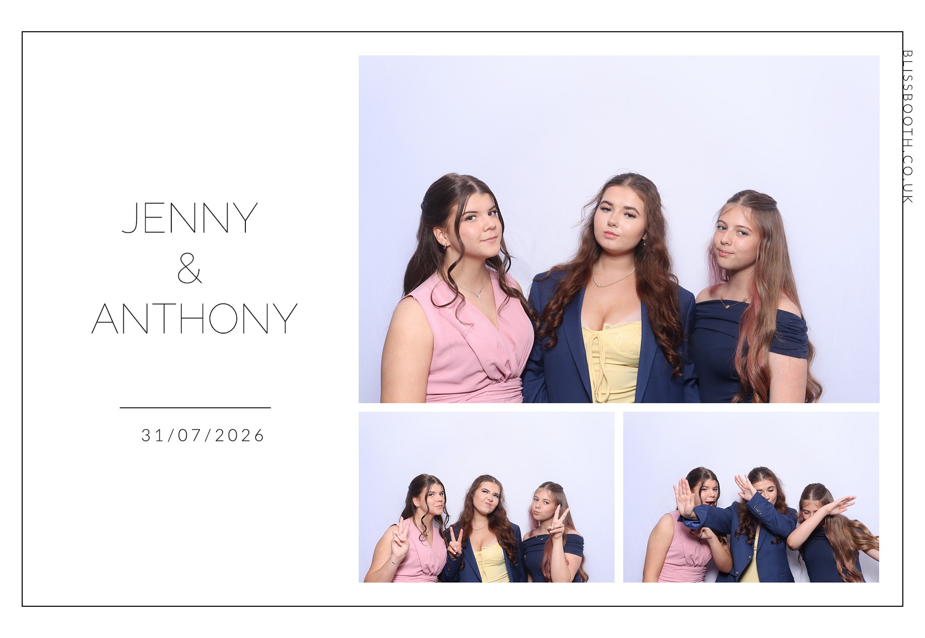 Jenny and Anthony | View more photos from the event at gallery.blissbooth.co.uk/u/BlissBooth/Jenny-and-Anthony