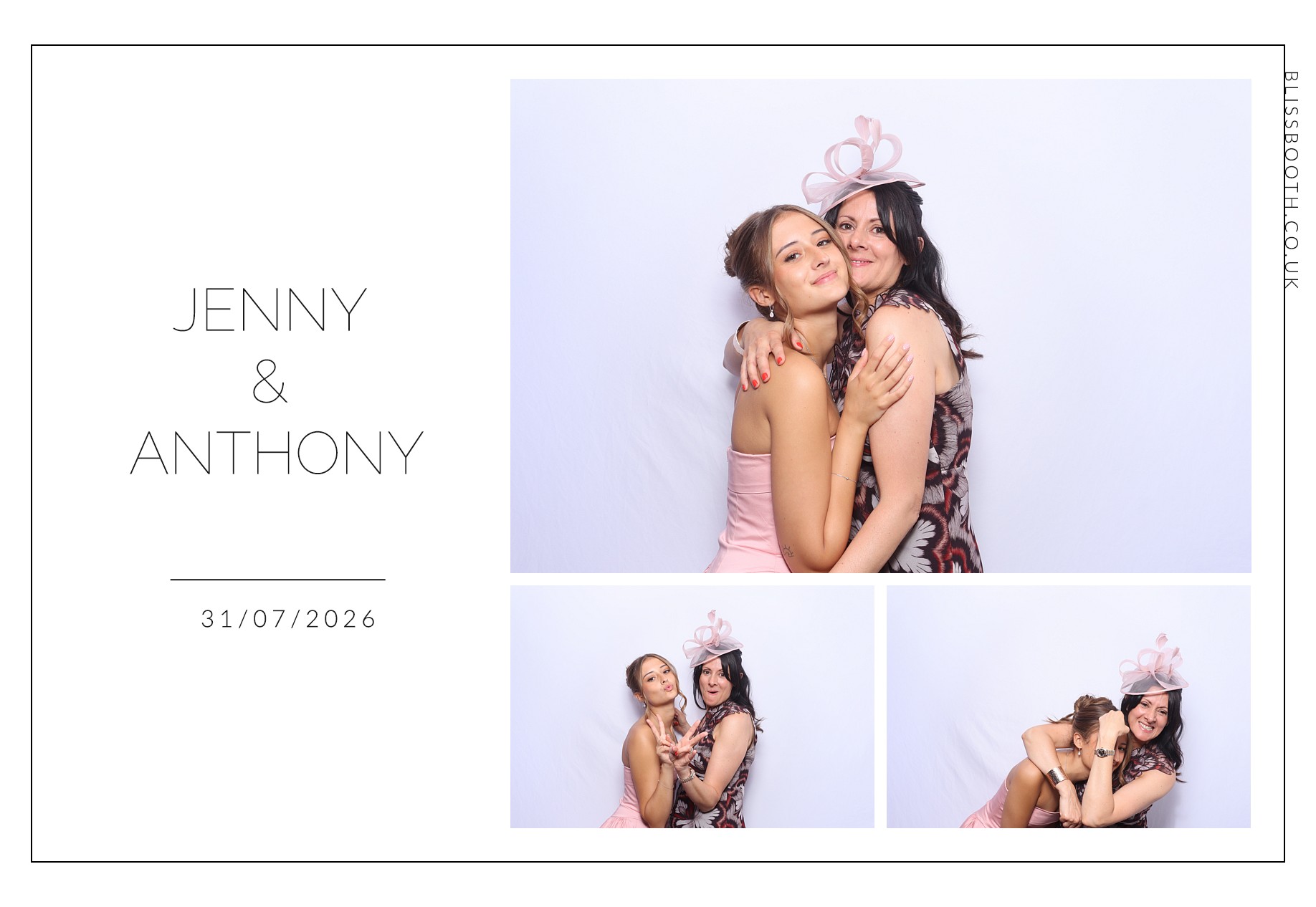 Jenny and Anthony | View more photos from the event at gallery.blissbooth.co.uk/u/BlissBooth/Jenny-and-Anthony