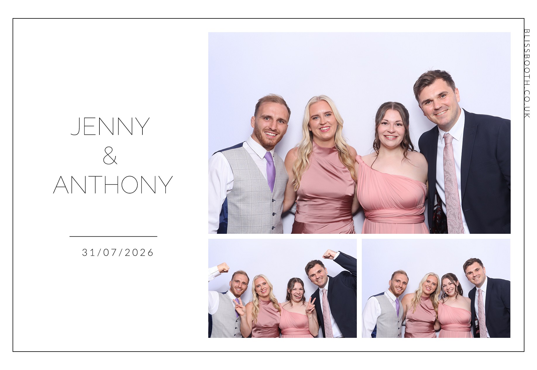 Jenny and Anthony | View more photos from the event at gallery.blissbooth.co.uk/u/BlissBooth/Jenny-and-Anthony