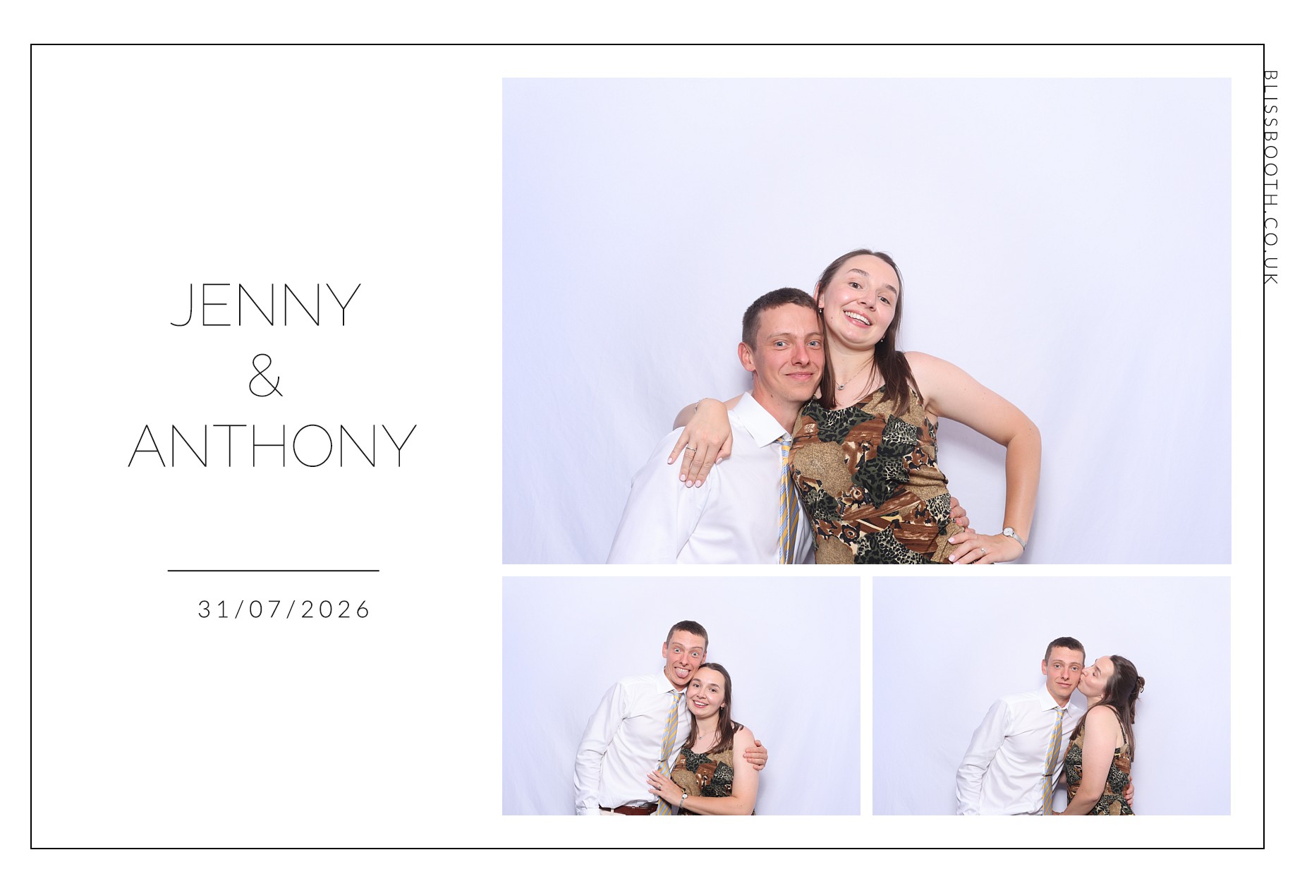 Jenny and Anthony | View more photos from the event at gallery.blissbooth.co.uk/u/BlissBooth/Jenny-and-Anthony