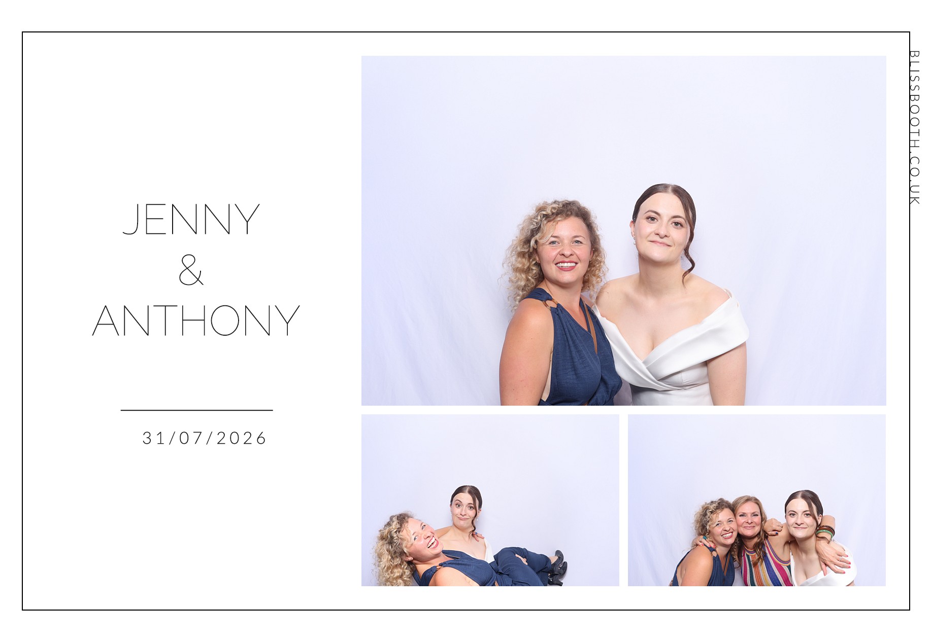 Jenny and Anthony | View more photos from the event at gallery.blissbooth.co.uk/u/BlissBooth/Jenny-and-Anthony